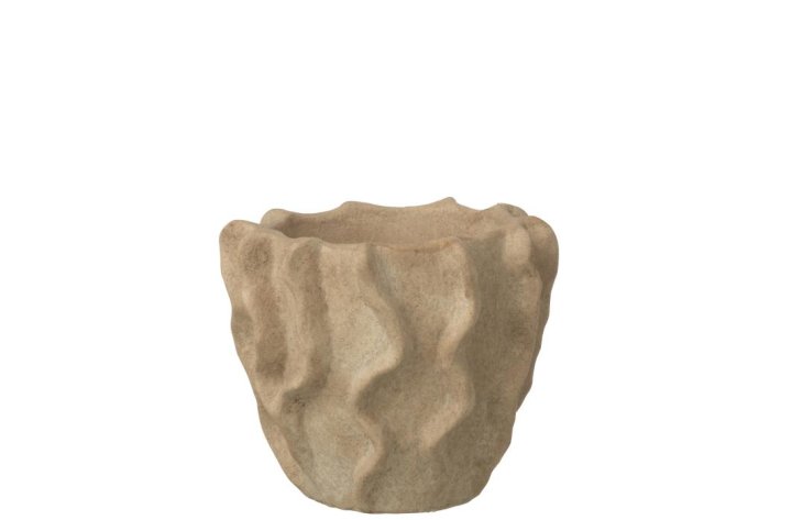 Übertopf in Beige Übertopf in Beige, Töpferei, Krug, Tasche, Vase, Topfpflanze
