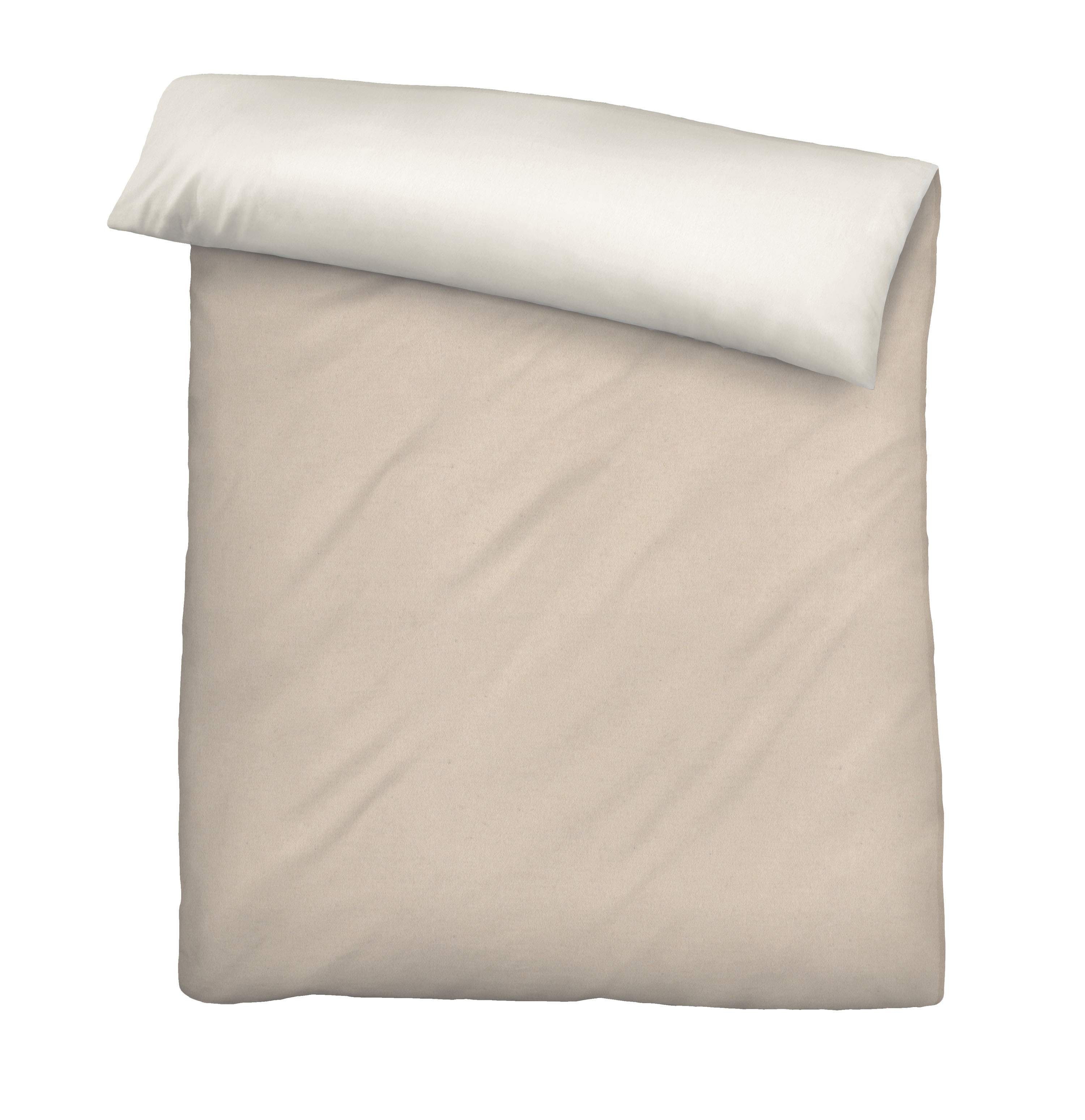 Bettwäsche Biber ca.135x200 0840500 in Farbe 547 taupe, Bettdecke, Beige Decke, Duvet, Kuscheldecke, Bettwäsche-Überwurf