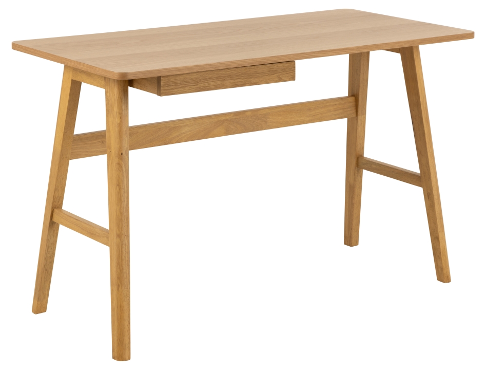 Actona Schreibtisch BARNETT ca. 120x60cm in Eiche Nachbildung/Eiche matt gebeizt