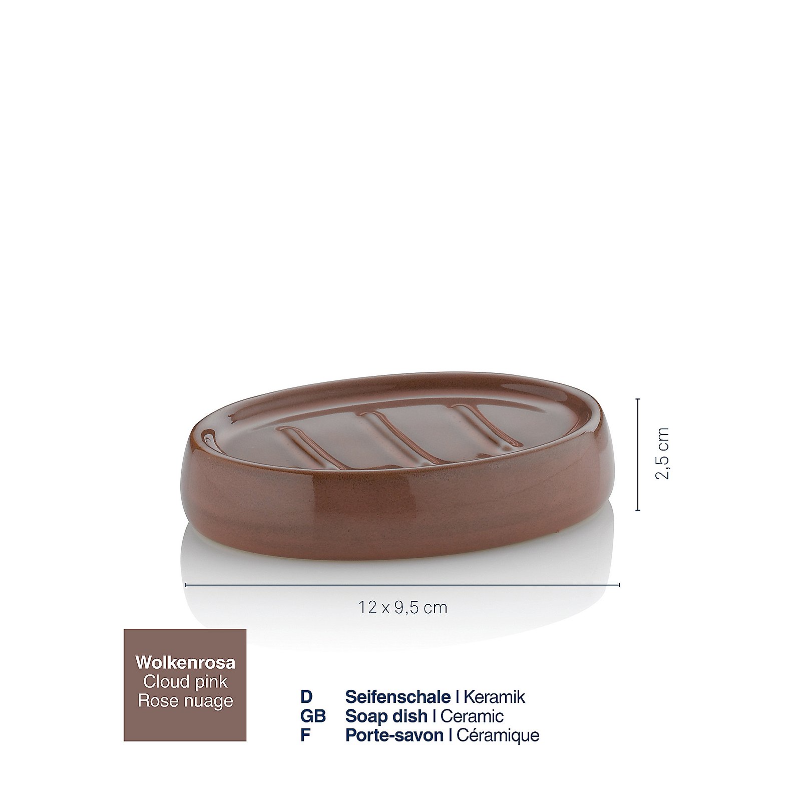 Kela Seifenschale Liana wolkenrosa LIANA in 