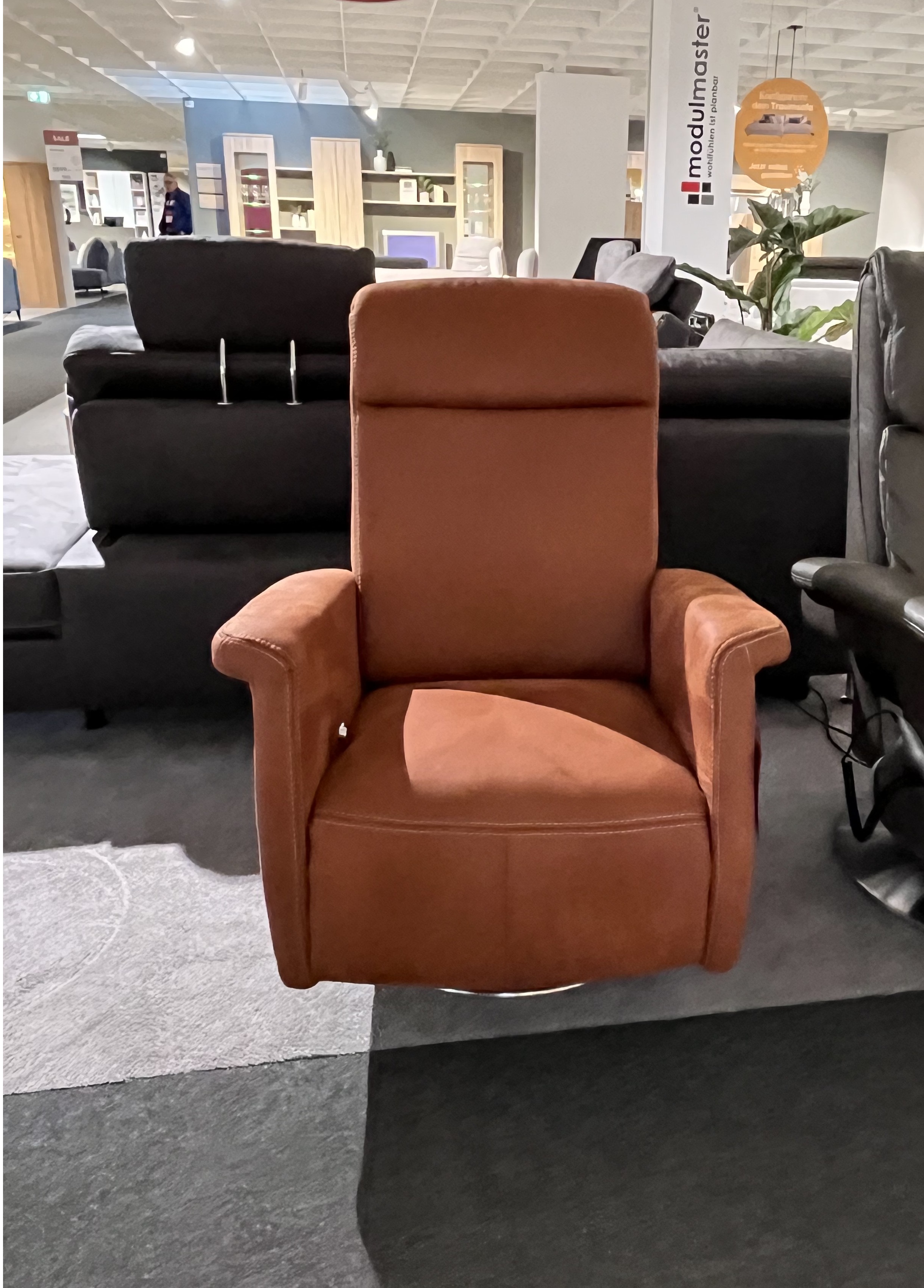 Polipol Relaxsessel PANU in Stoff Saddle Siena Polipol Relaxsessel PANU in Stoff Saddle Siena, Moebel, Stuhl, Sessel, Person, Couch