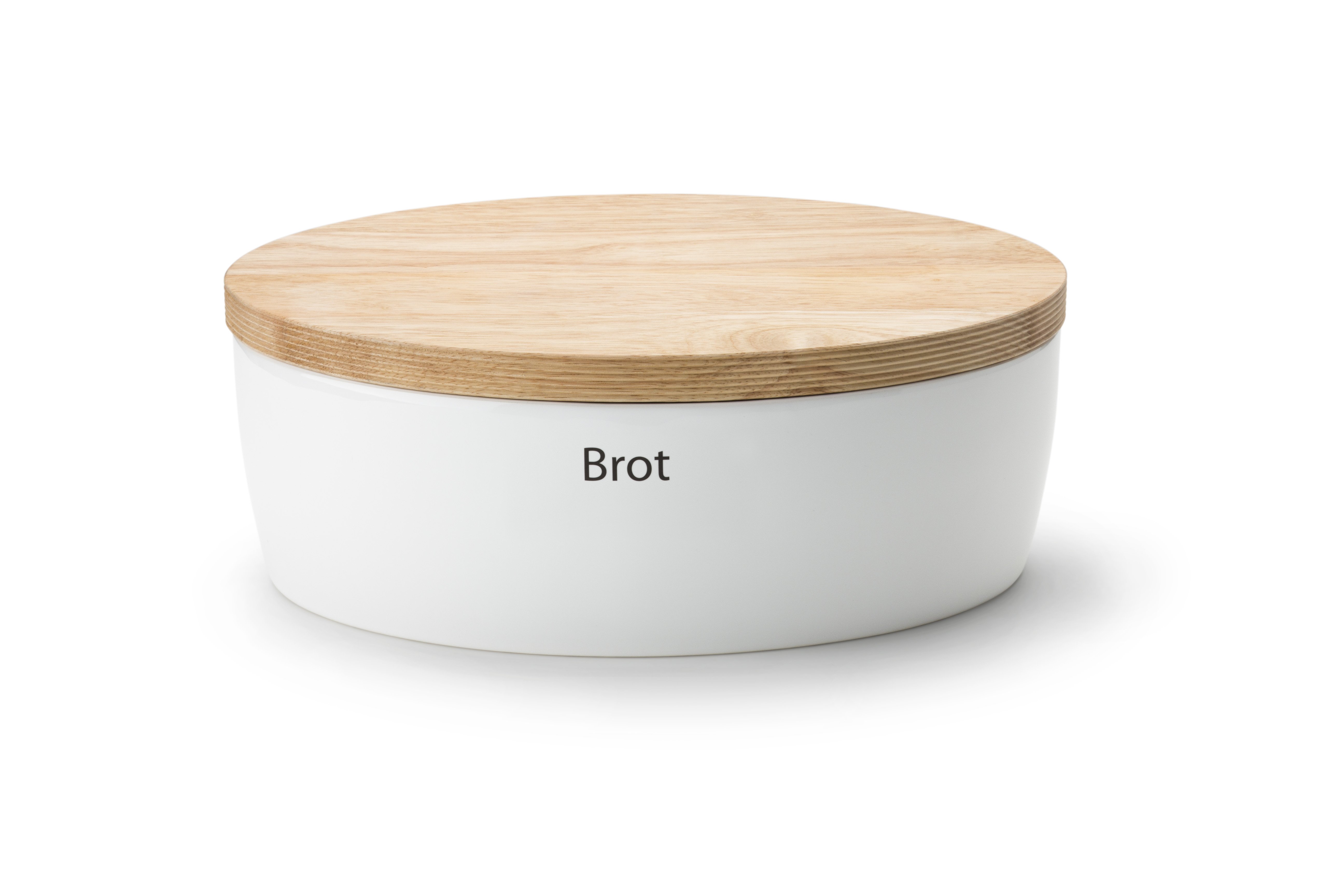 Continenta Brottopf in Keramik Weiß, Oval