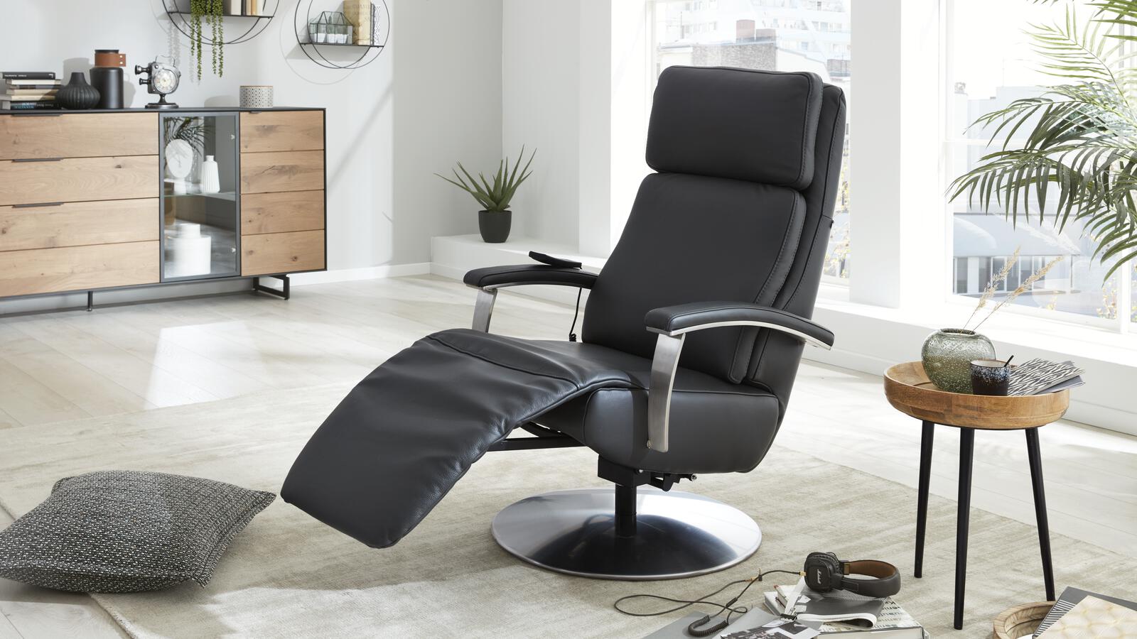 Interliving Relaxsessel INTERLIVING 4541 in Grau Interliving Relaxsessel IL 4541 in Leder Credo anthrazit