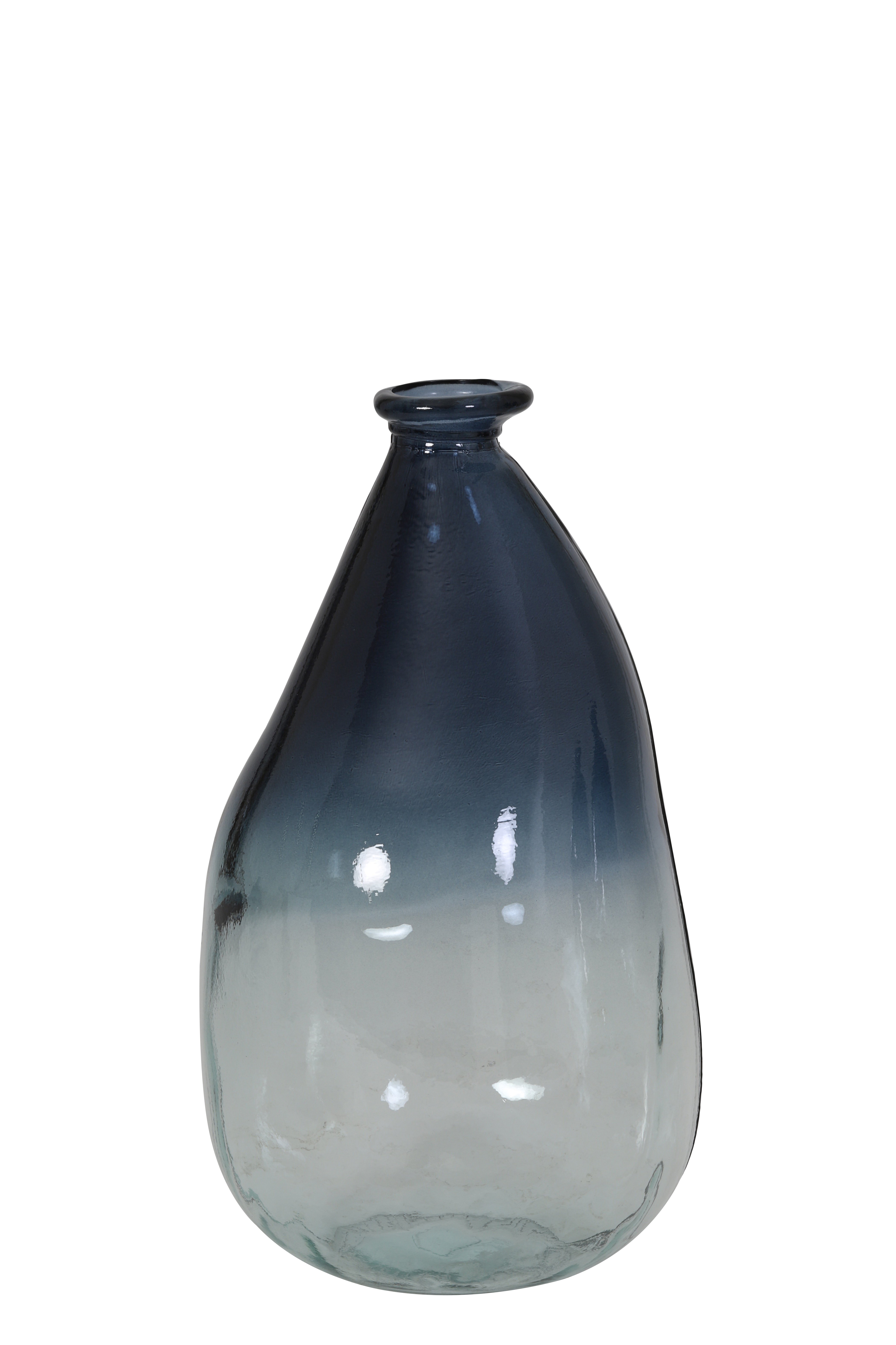 Light & Living Vase Fitoria in Glas Blau, Klar
