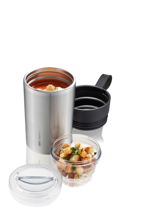 GEFU Thermo Lunchpot COMPANION in Farbe schwarz/silber