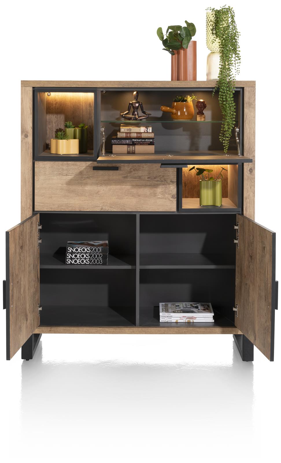 Henders & Hazel Highboard Pavarotti 46493-BRN Henders & Hazel Highboard Pavarotti 46493-BRN