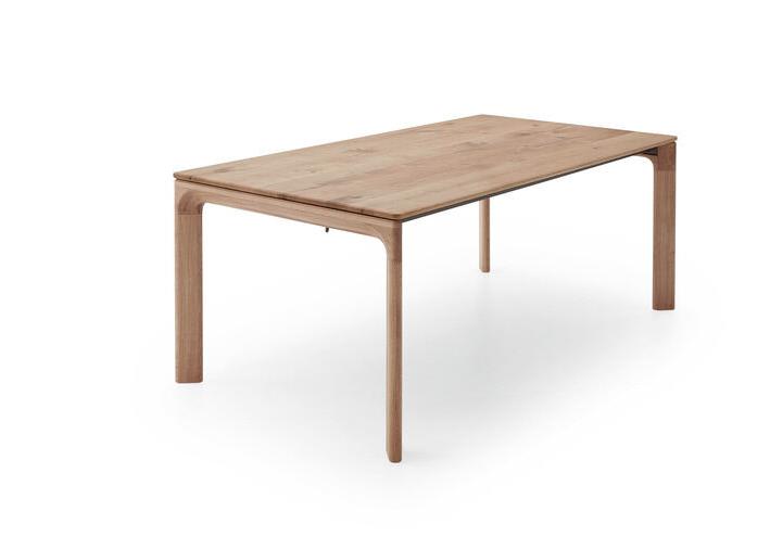 Niehoff Esstisch STUDIO LINE 180(300)x100 xm in Eiche massiv satin gebeizt, Kaffeetisch, Mobiliar, Tabelle, Esstisch