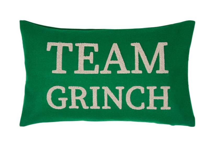 Kissenhülle Grinch 30x50 cm in grün, Kissen, Dekoration für Zuhause, Kopfkissen