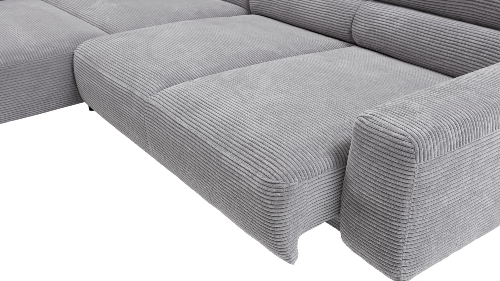 Polsterecke in Stoff Cord grey PG:Cord