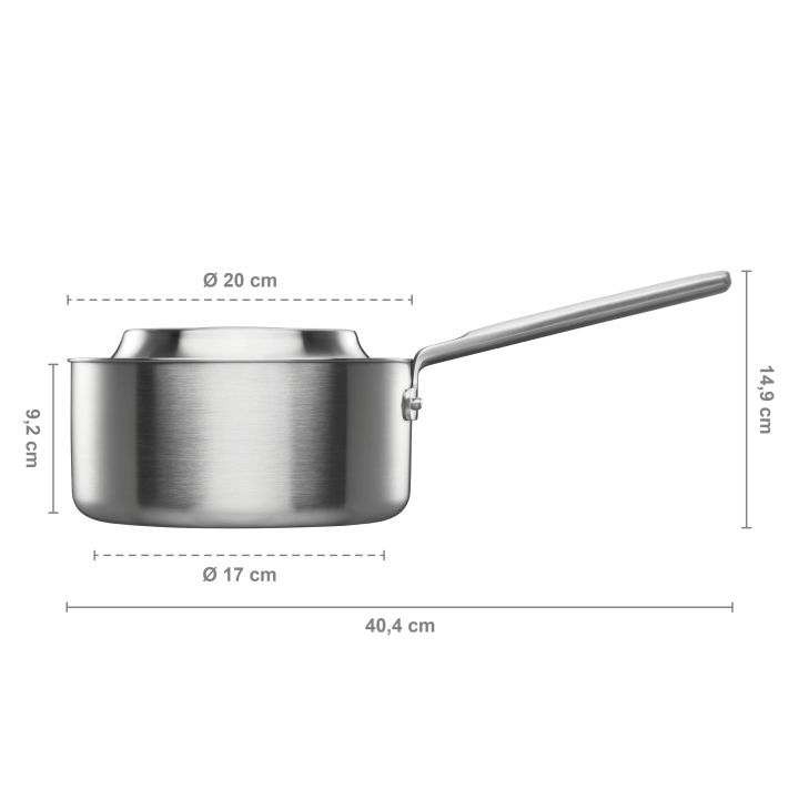 Fiskars Stieftopf unbeschichtet NORDEN 2,5Ltr.