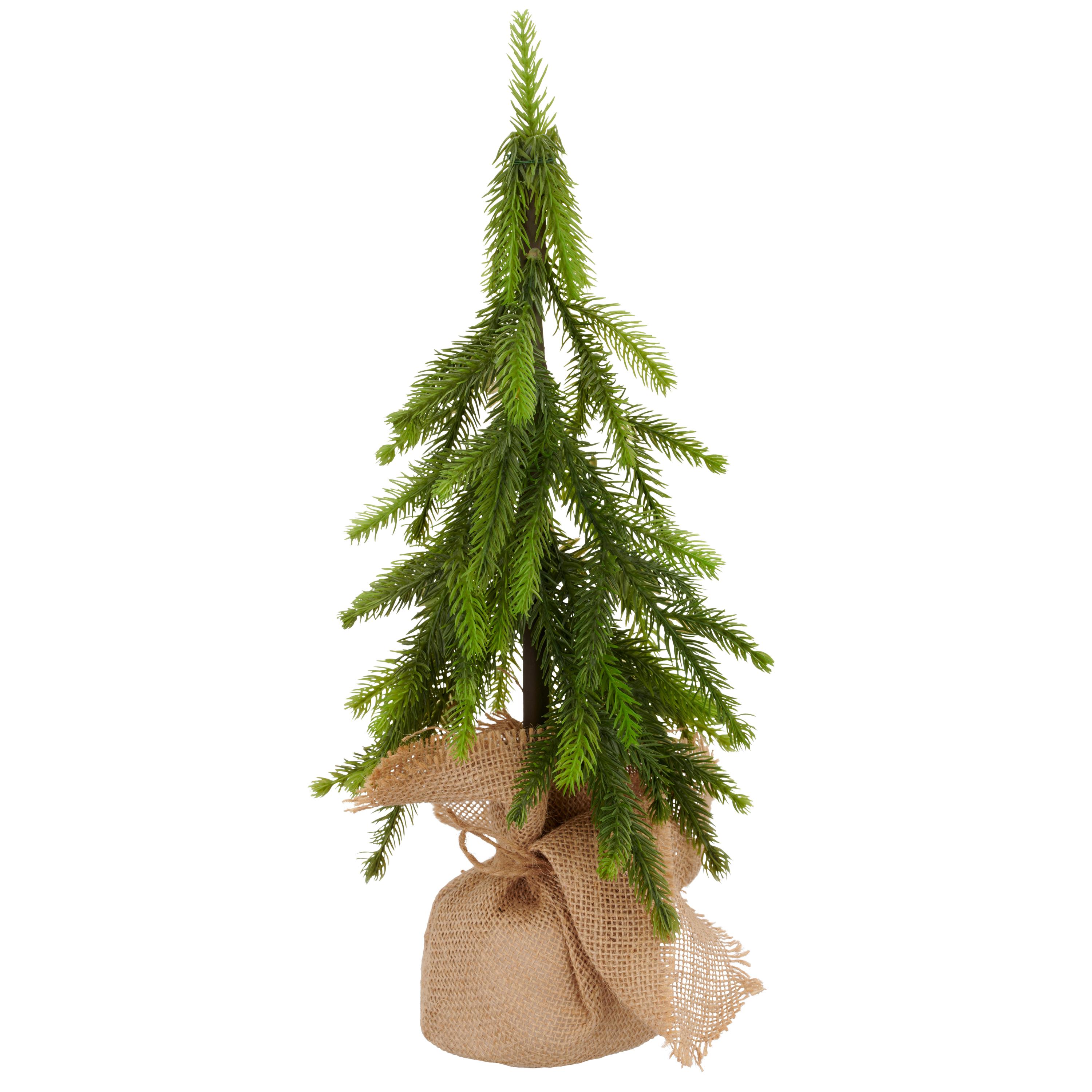 Gasper Tanne im Jutesack DANICA ca. B18 H45 cm in 50 grün, Pflanze, Baum, Konifer, Tasche, Kiefer