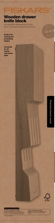 Fiskars Schubladen-Messerblock ALL STEEL