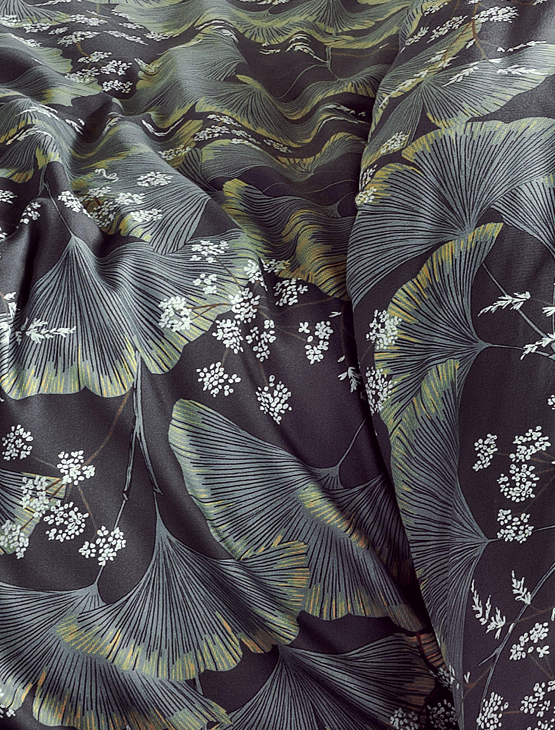 Irisette Mako-Satin-Bettwäsche SKY ca. 155x220 cm in Farbe grau