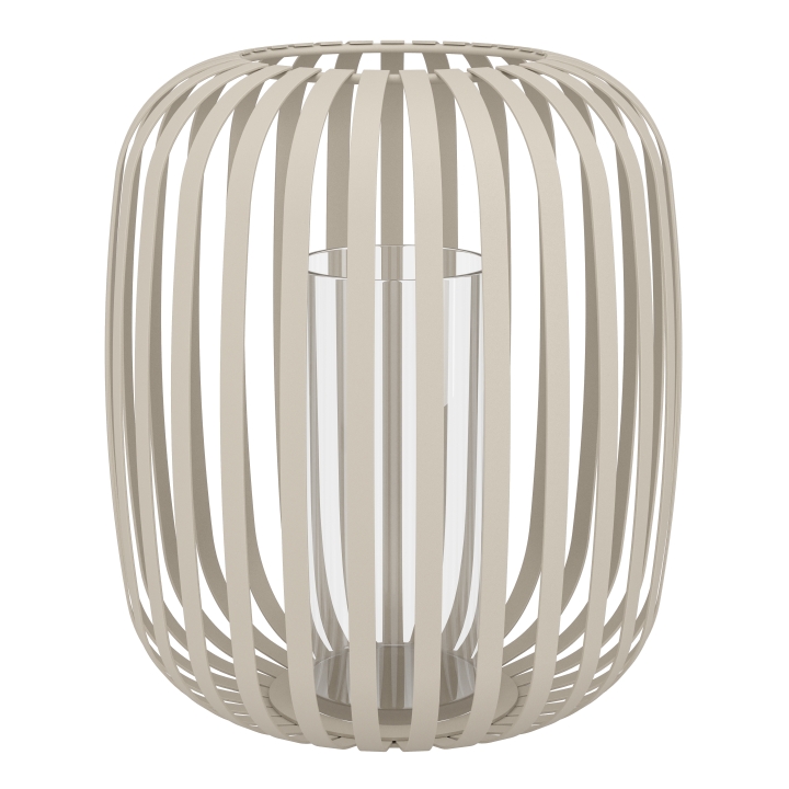 Eglo Living Windlicht ROMAZZINA in Fb. sandfarben, klar, Lampe, Kronleuchter