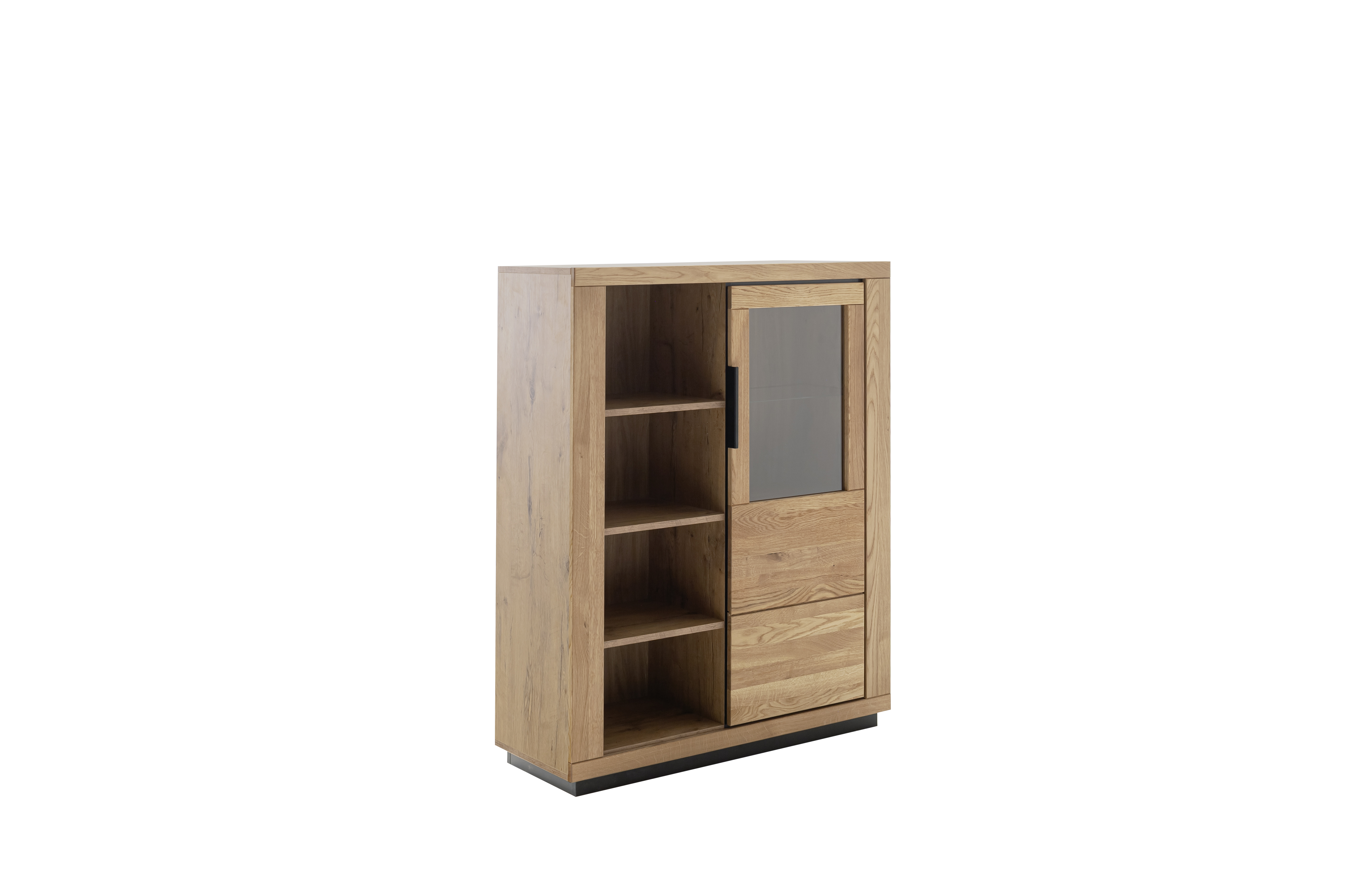 MCA Direkt Kombihighboard GRENO ca. B98 H145 T40 cm in Front Wildeiche massiv geölt