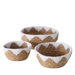 Boltze Korb Aluna H:15 cm ALUNA in Polyester,Seegras natur weiß