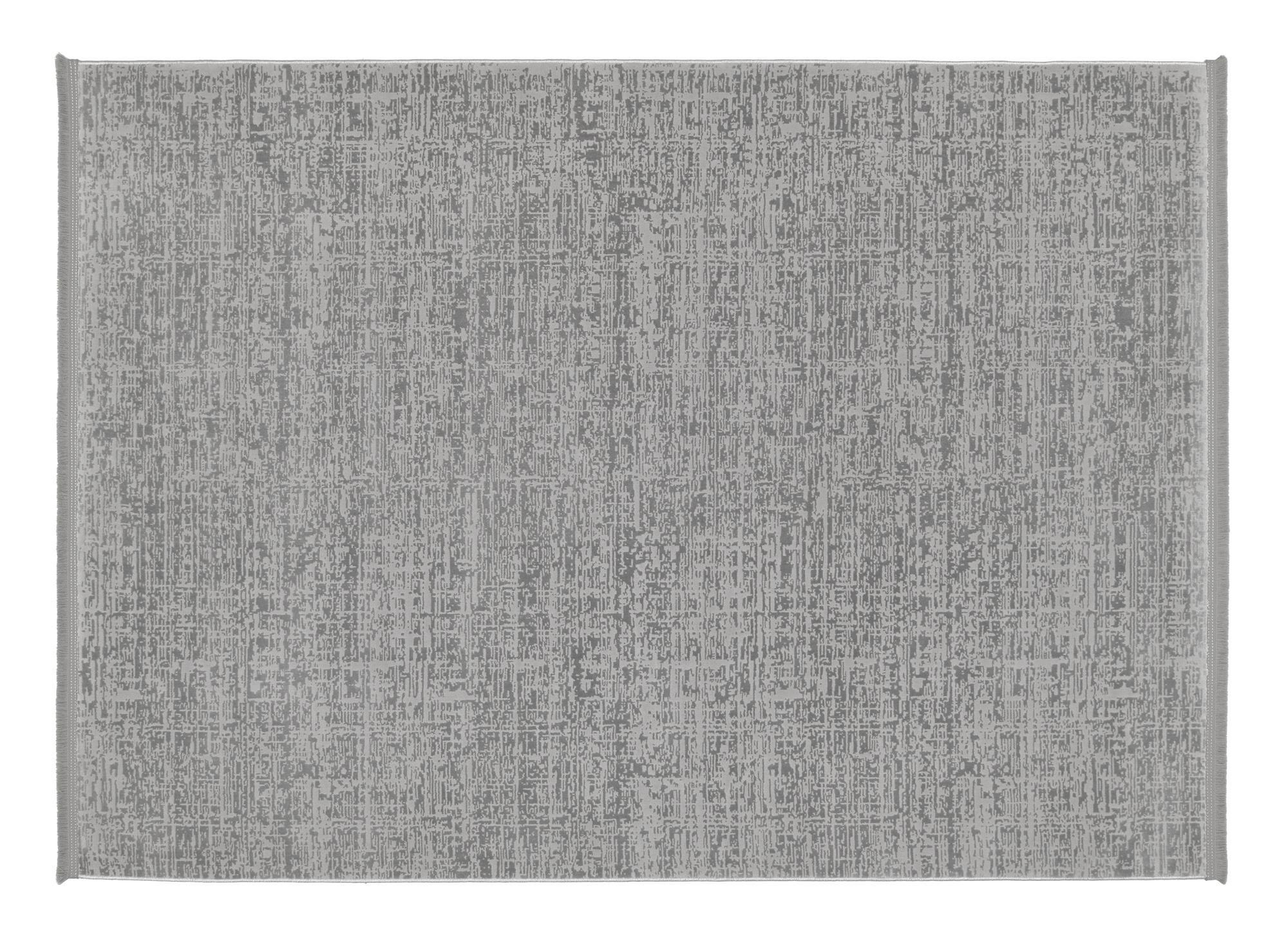 Interliving Designer Teppich IL L-8900 in 640 grau, Teppich, Rauleder-Optik, grau, Muster, Kante