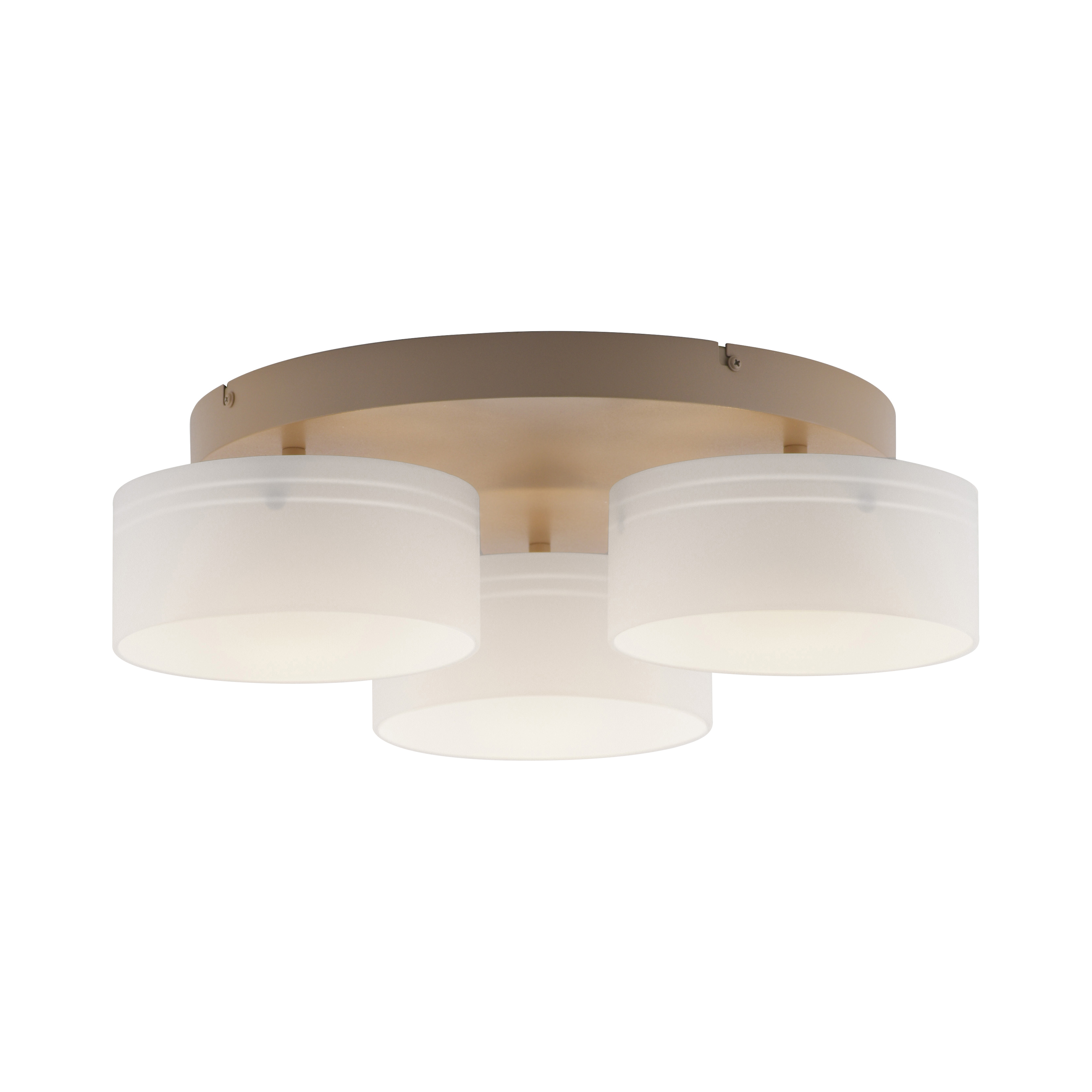 Paul Neuhaus LED-Deckenleuchte MARIKA 3-flammig in Farbe sand Paul Neuhaus LED-Deckenleuchte MARIKA 3-flammig in Farbe sand, Deckenleuchte, 3-flammig, Beige, Kunststoff, Rund
