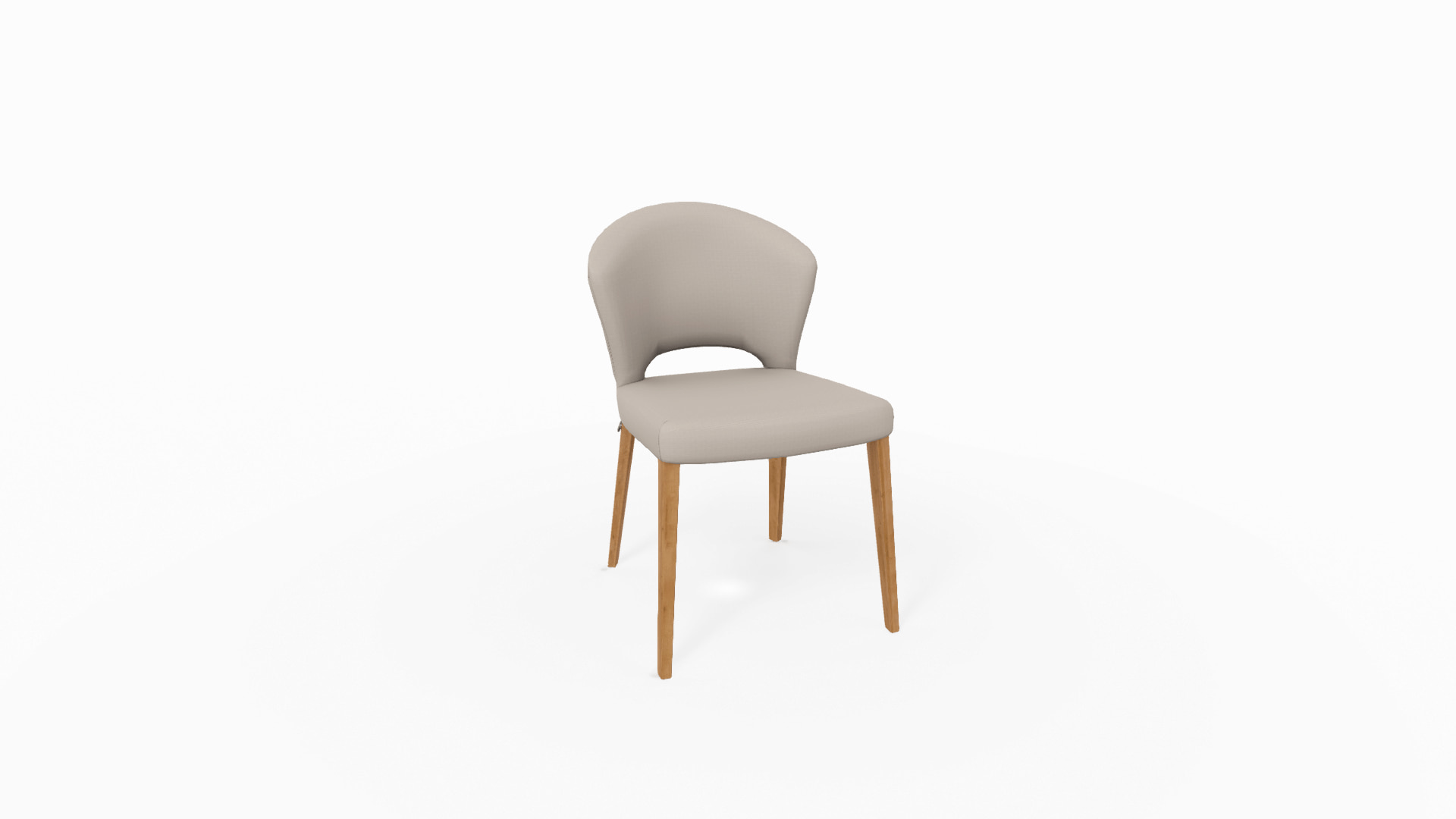 Stuhl Cuori Stoff Beige Stuhl CUORI in Stoff Mystic 201 beige PG 5, Stuhl, Mobiliar, Sperrholz, Holz
