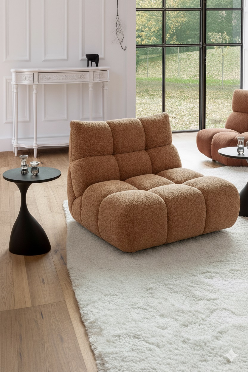 Candy 1,5-Sitzer SK781 in Stoff Shaun rusty, Moebel, Inneneinrichtung, Teppich, Couch