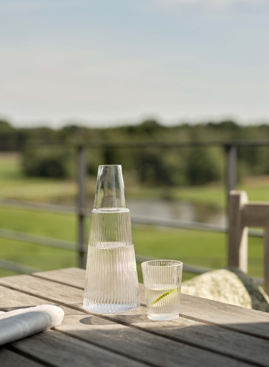 Stelton Karaffe mit Glas Pilastro 1 Liter in Farbe clear