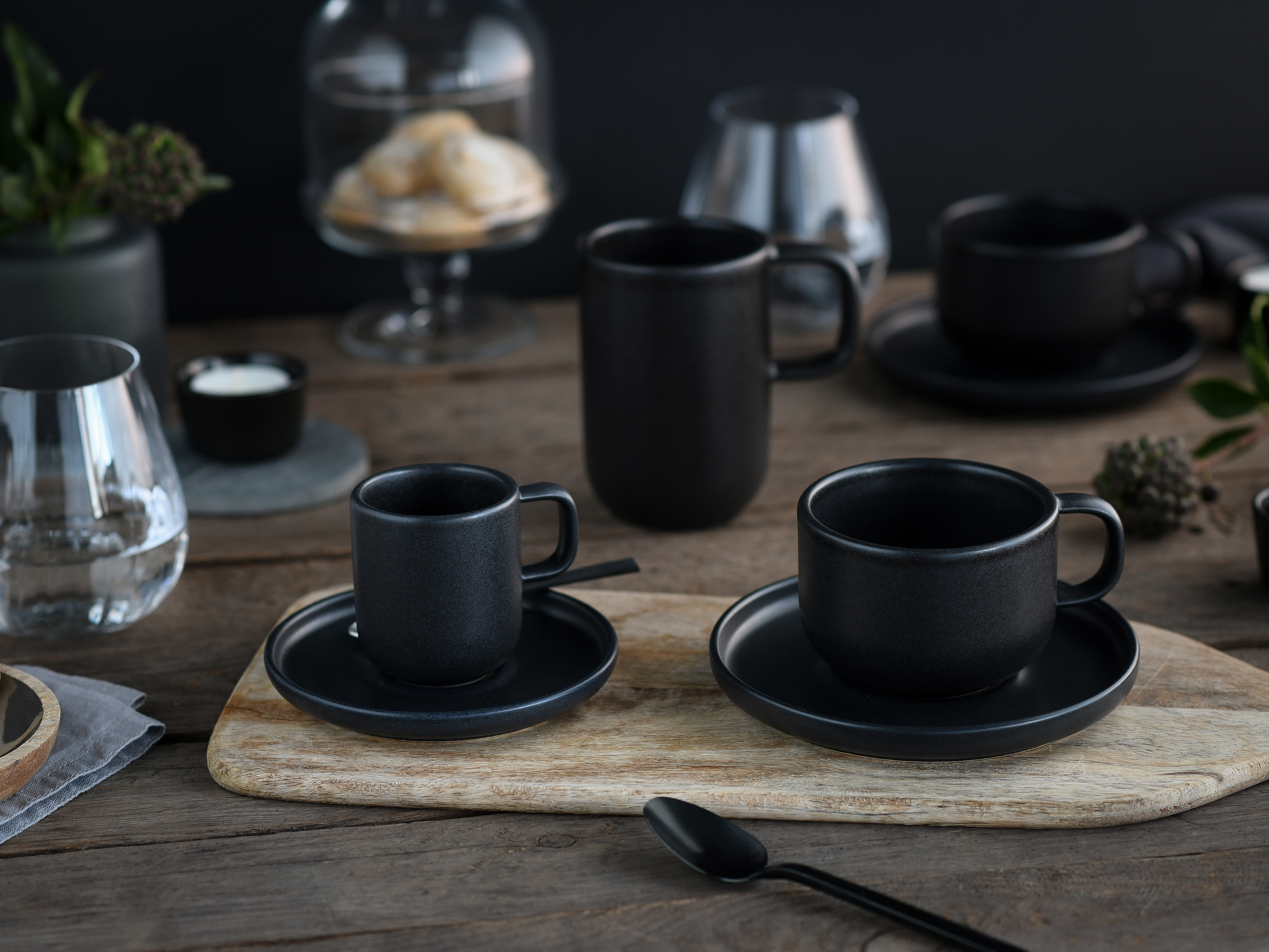 CreaTable Kaffeetasse Uno in Farbe schwarz