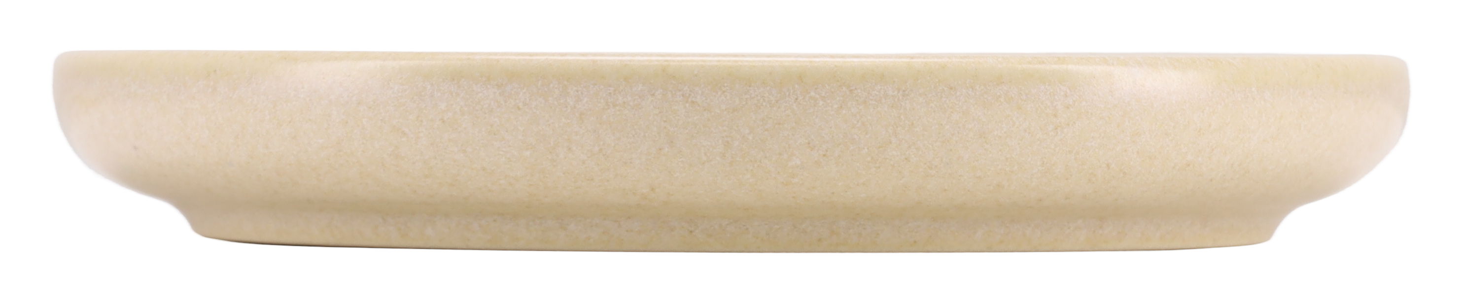 CreaTable Espressountertasse Uno in Farbe sand, Schüssel, Keramik, Beige, flach, Teller
