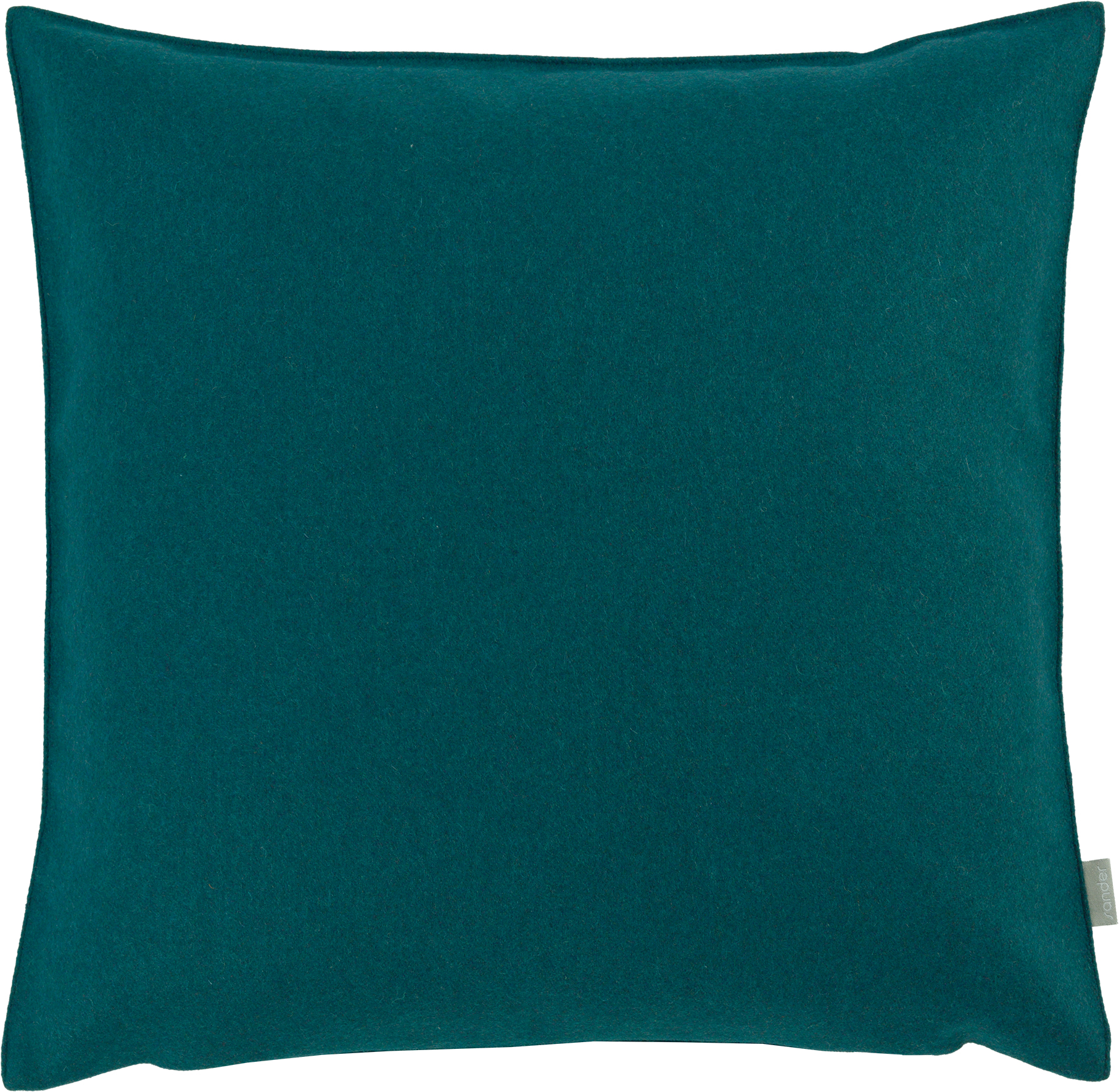 Sander Kissenhülle WOOL ca. 50x50cm in Farbe teal, Kissen, Kissenbezug, Teal, Wollstoff, quadratisch