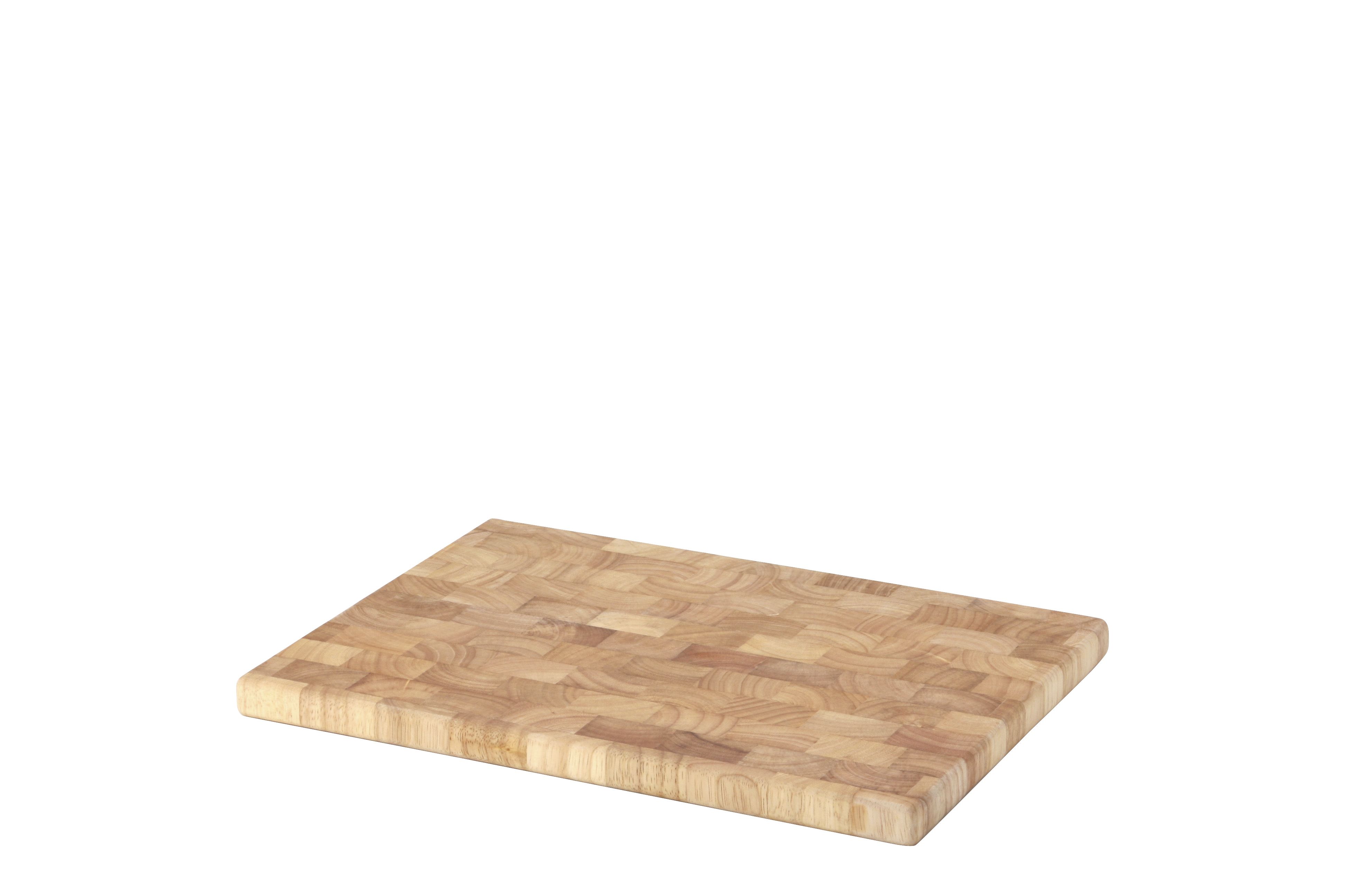 Continenta Schneidebrett, 35 x 25 cm Gummibaum in Holzfarben