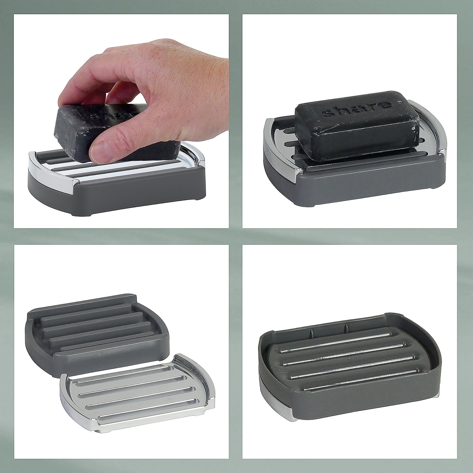 Kela Seifenschale Marta grau MARTA in , Klinge, Rasiermesser, Waffe