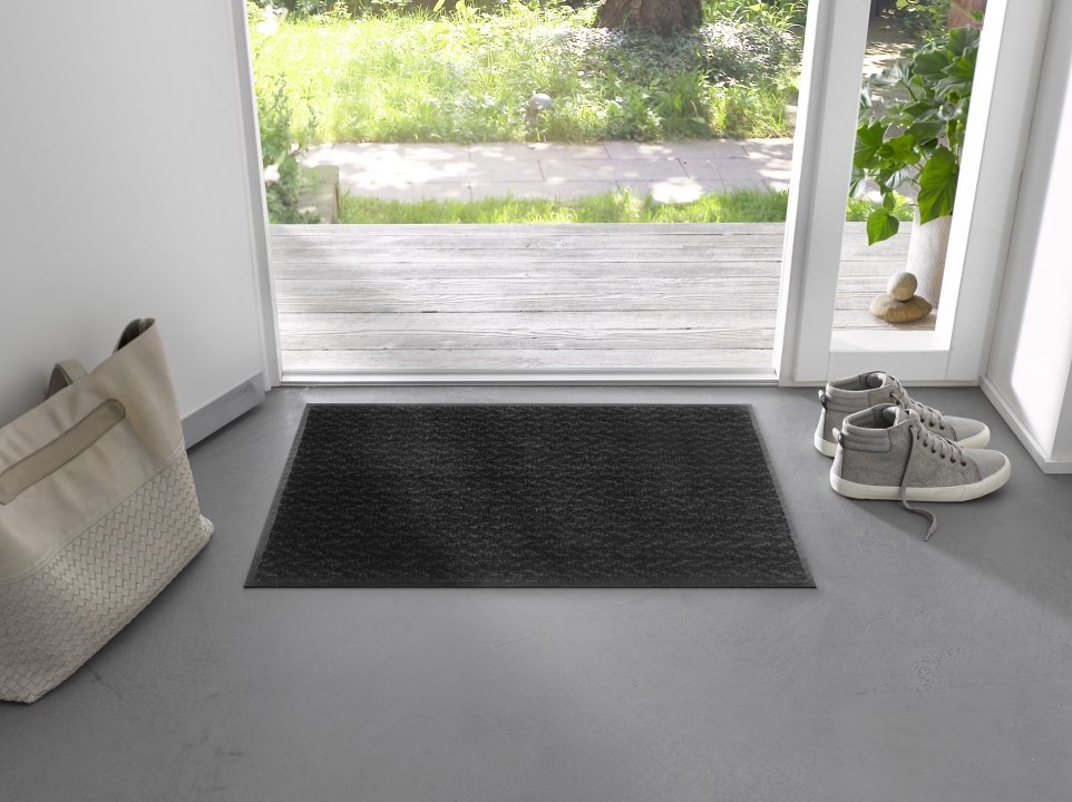 Kleen-Tex Schmutzfangmatte wash+dry eco REVIVE ca. 50x75cm im Design Duo Charcoal