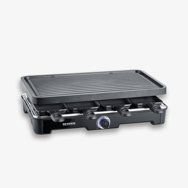 Severin Raclette Grill 1400W RG 9670 in schwarz Severin Raclette Grill 1400W RG 9670 in schwarz