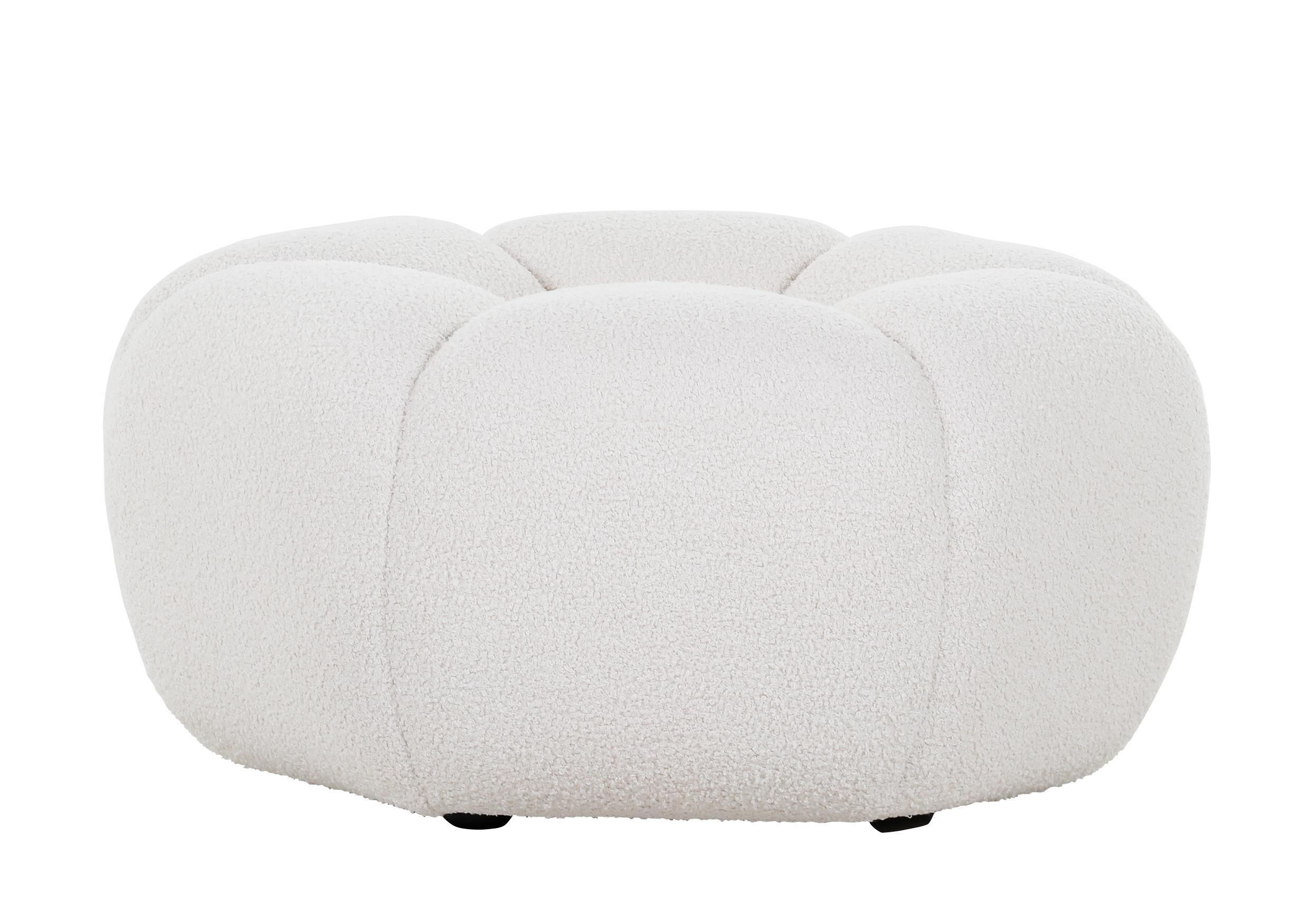 Hocker ca. B78 H39 T78 cm in Stoff 306/55 weiß