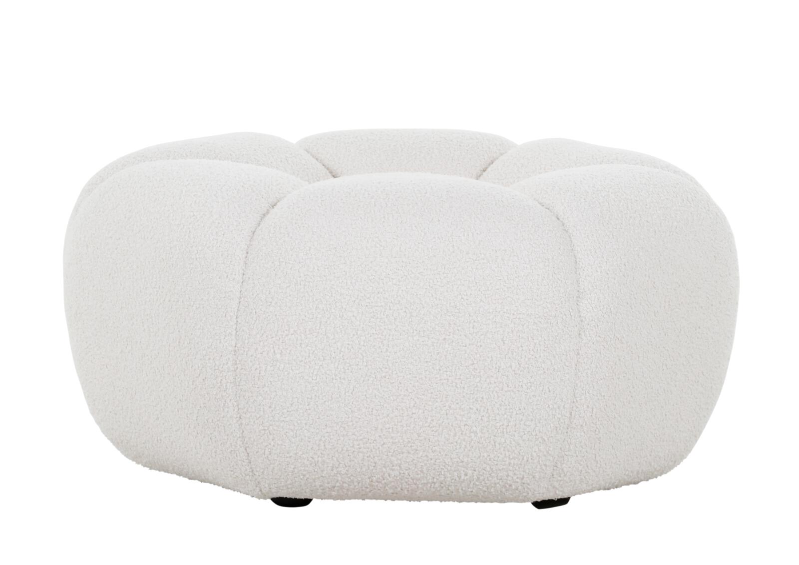 Hocker ca. B78 H39 T78 cm in Stoff 306/55 weiß Hocker ca. B78 H39 T78 cm in Stoff 306/55 weiß, Moebel, Osmanisch