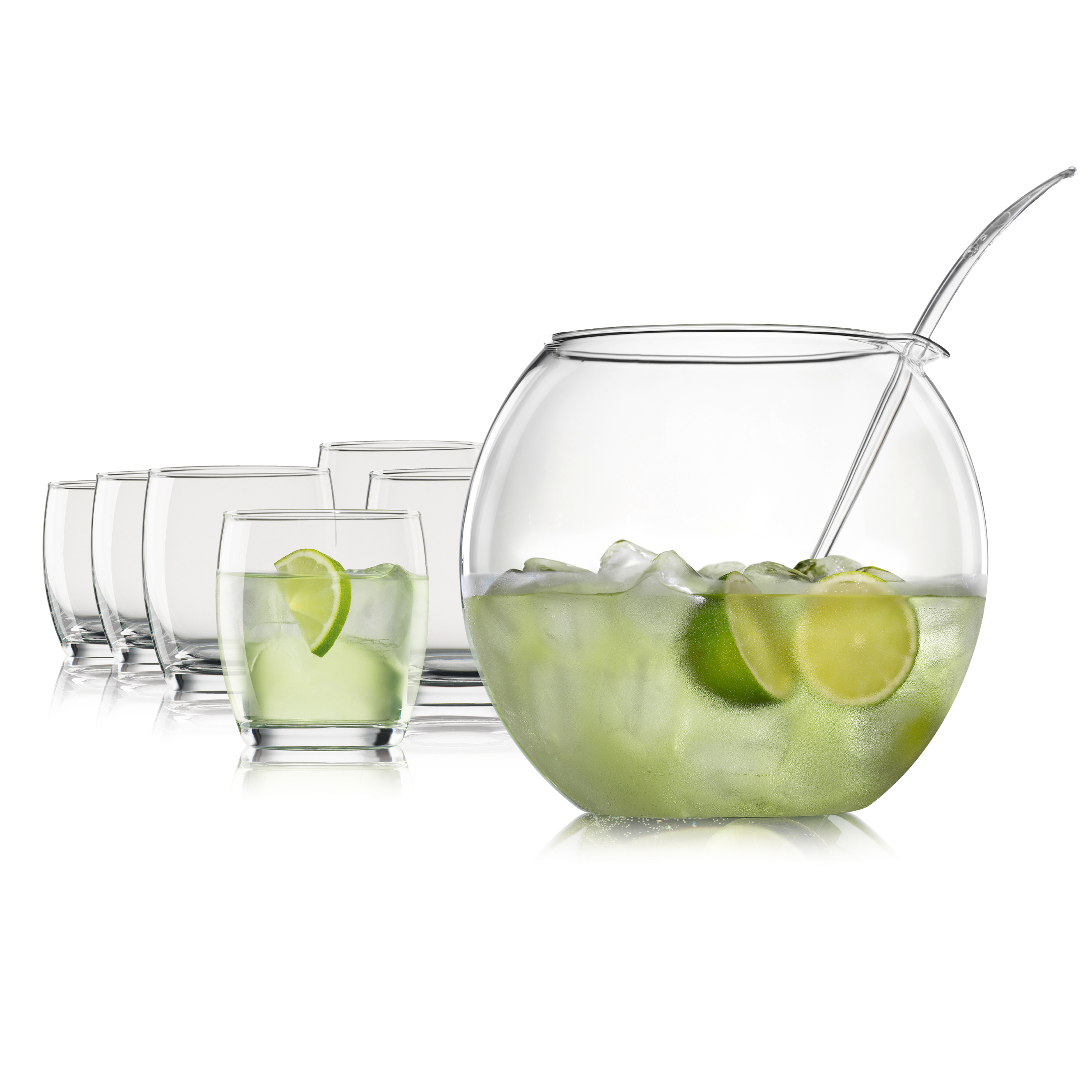 Bohemia Cristal Bowle-Set 8-teilig LIBERA aus Glas