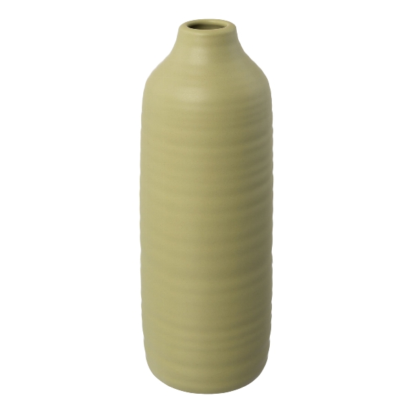 Keramik-Vase Presence WINOLA in Grün Keramik-Vase Presence WINOLA in Grün, vase, keramik, beige, gerippt, hoch