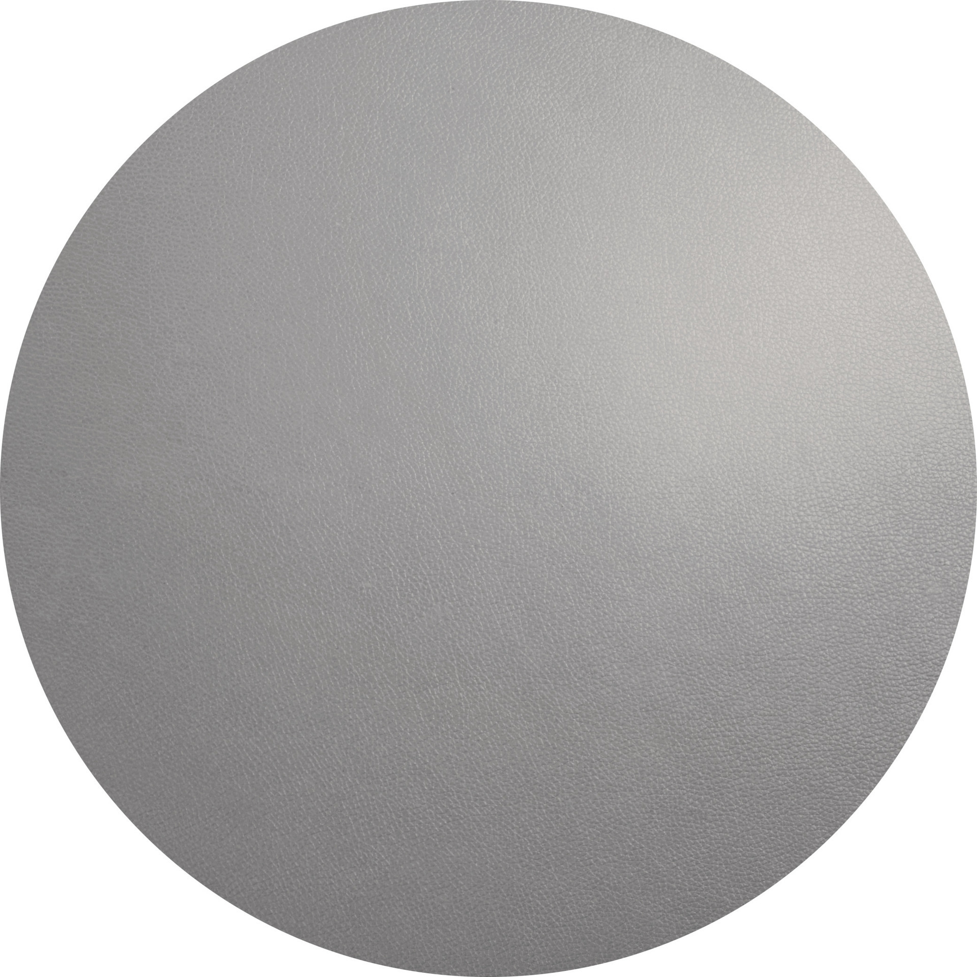 ASA Selection Tischset rund LEATHER OPTIC in Farbe grau matt