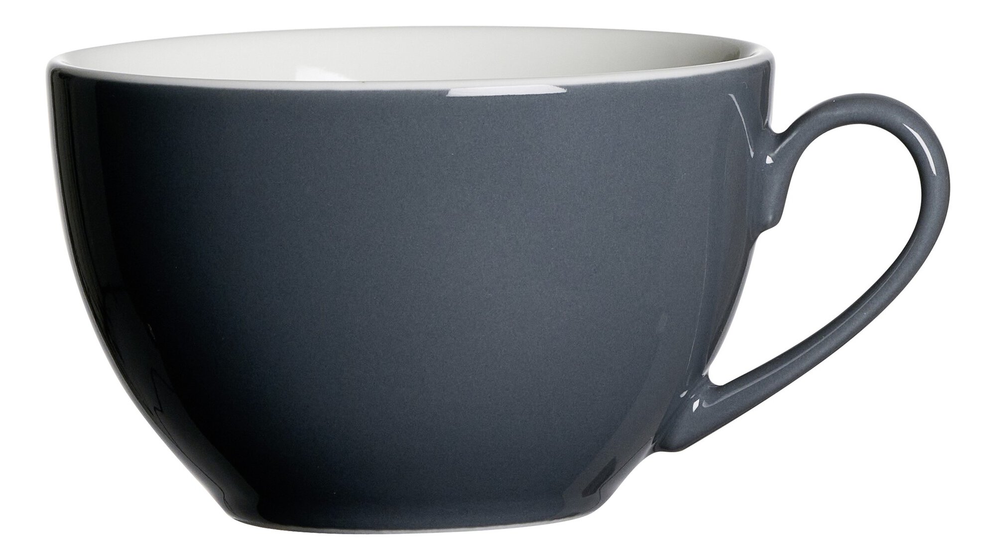 Ritzenhoff & Breker Obertasse 200ml DOPPIO aus Porzellan anthrazit