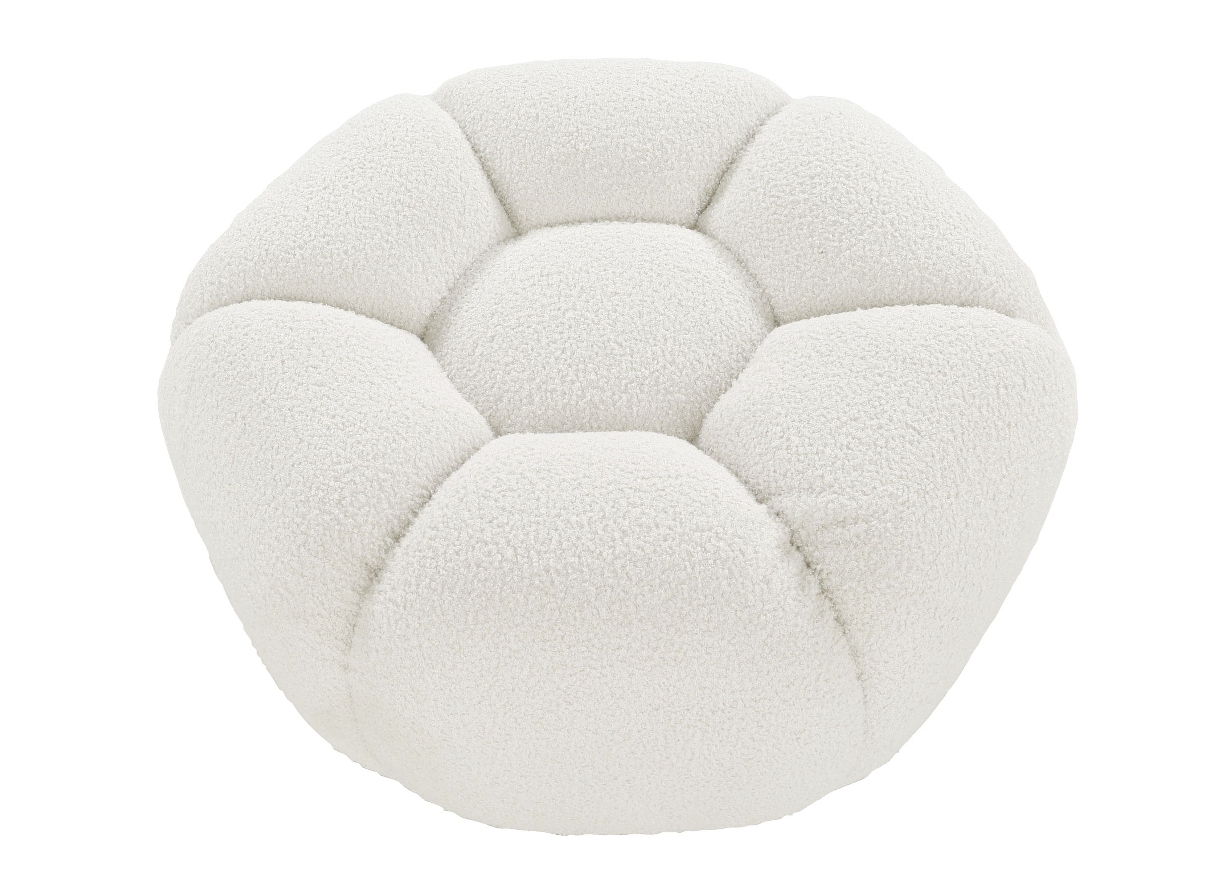 Hocker ca. B78 H39 T78 cm in Stoff 306/55 weiß