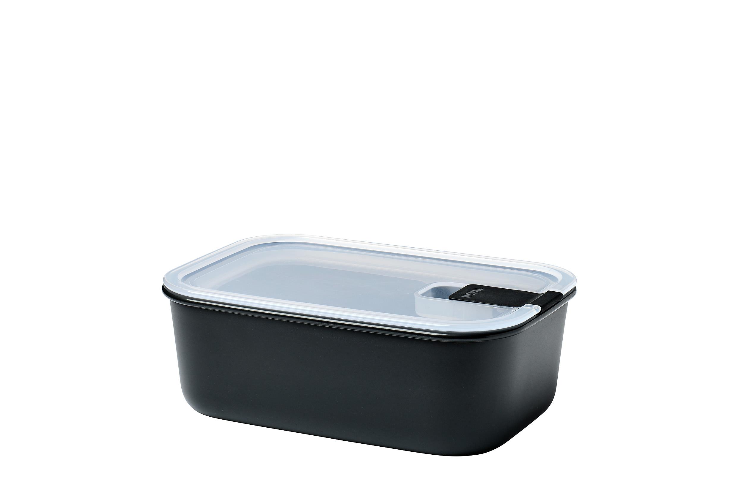 Mepal Frischhaltedose Easyclip1000ml EASYCLIP ca. B19,8 H7 T13,9 cm in Nordic Black Mepal Frischhaltedose Easyclip1000ml EASYCLIP ca. B19,8 H7 T13,9 cm in Nordic Black, Rechteck-Box, Lunchbox, Aufbewahrungsbehälter, Glasdeckel, Schwarz
