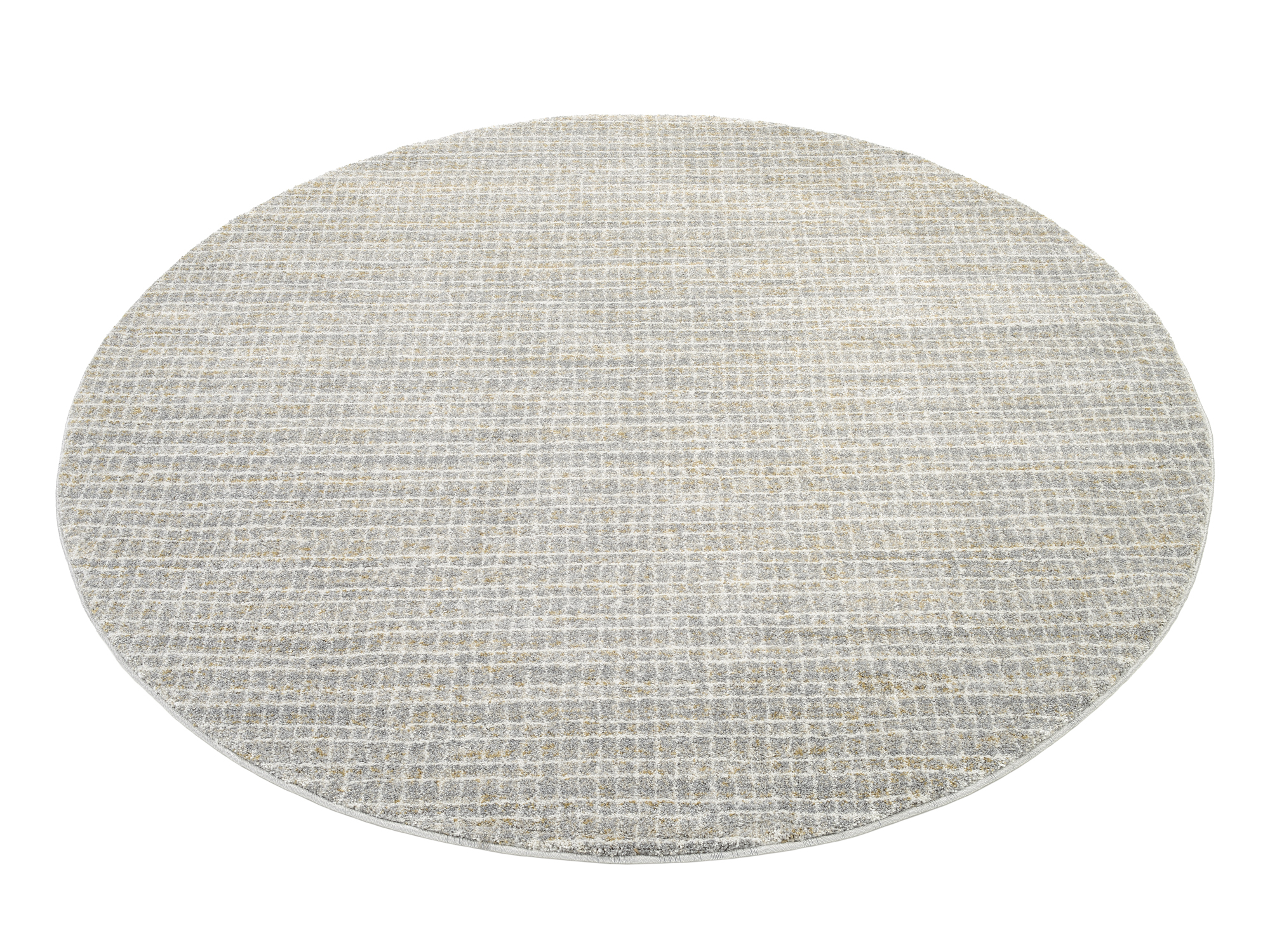 OCI Webteppich Ø ca. 160cm in Farbe grau-creme