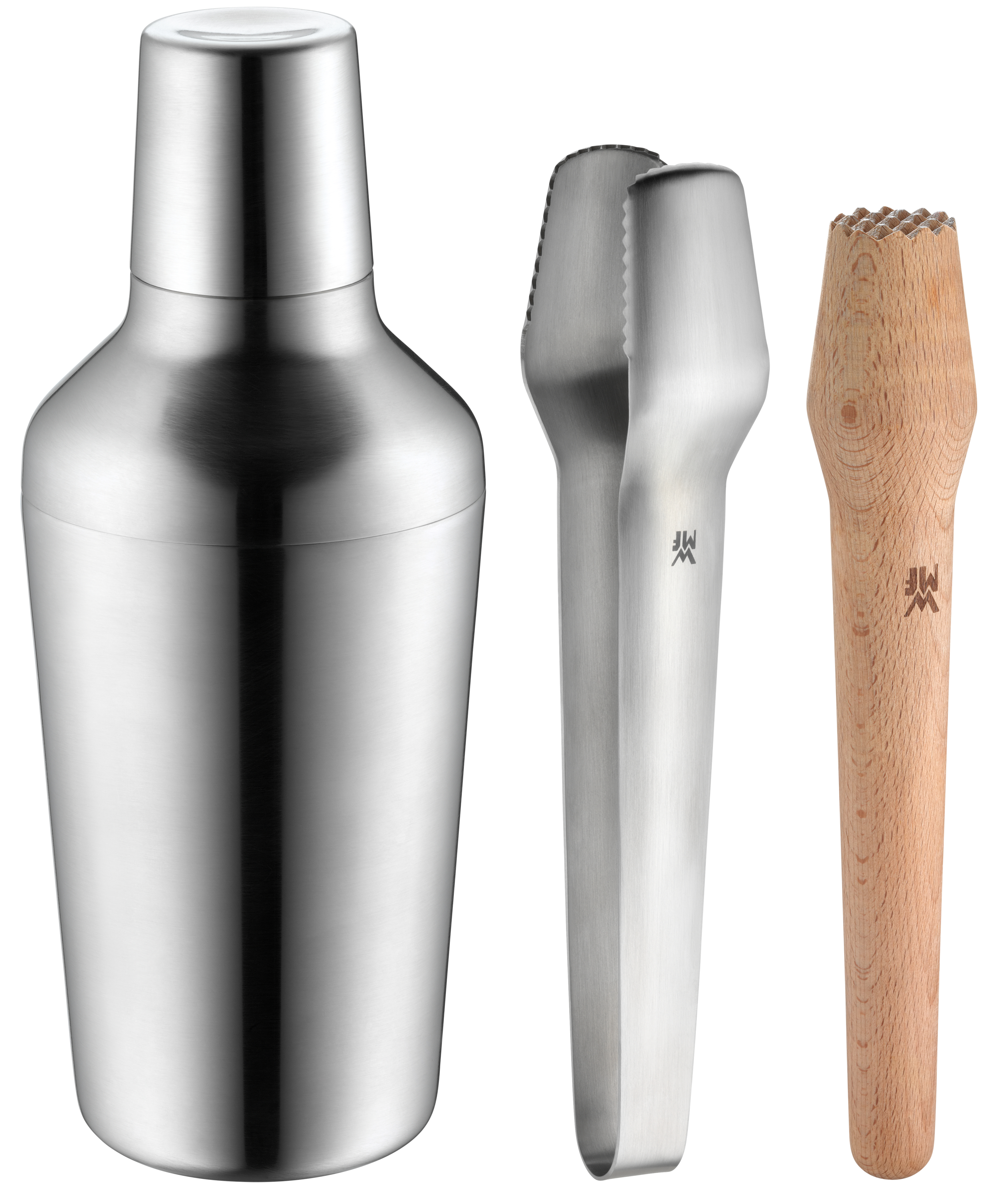 WMF Clever & More Bar-Set, 4-teilig in gebürstetem Edelstahl