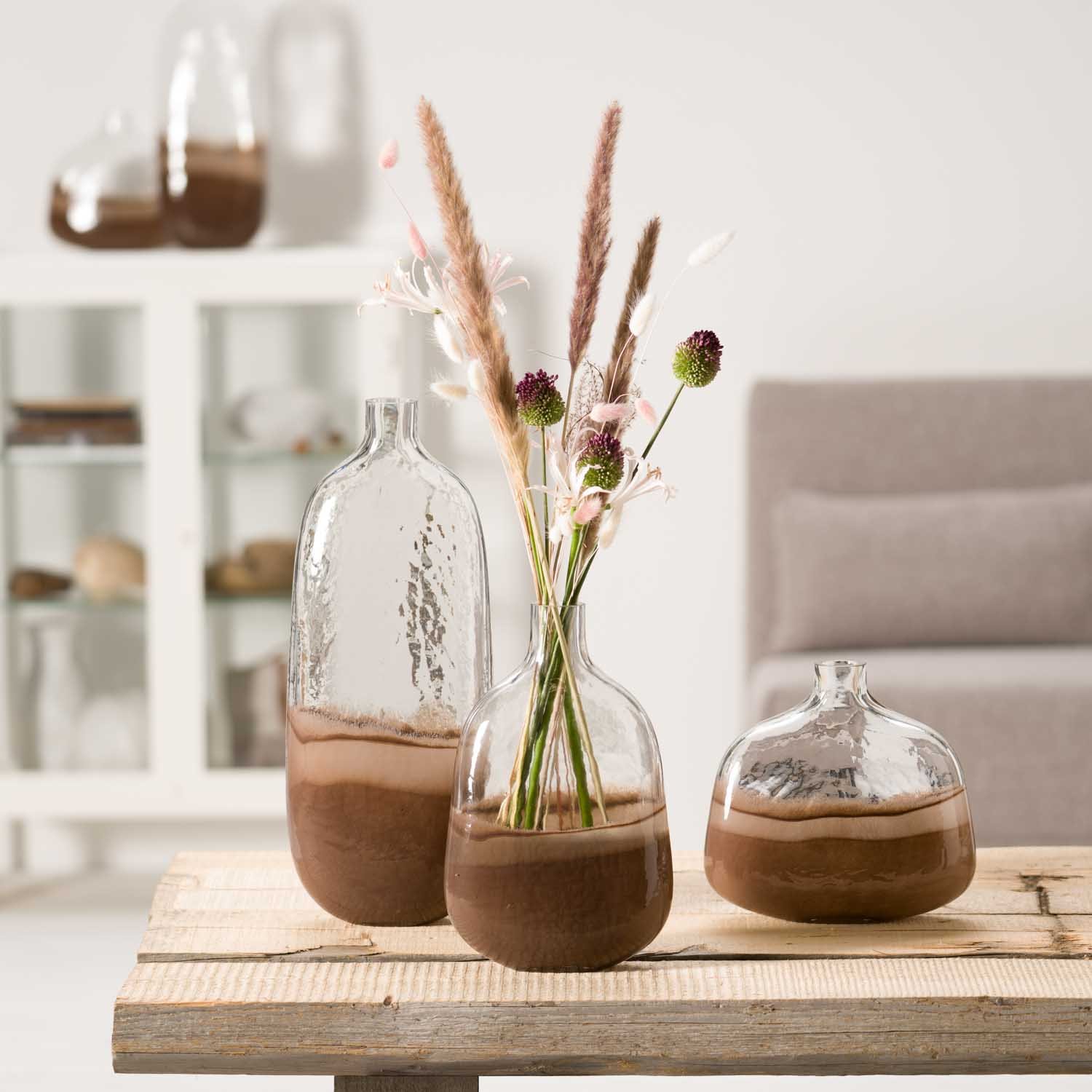Leonardo Vase Casolare 50cm in Farbe braun