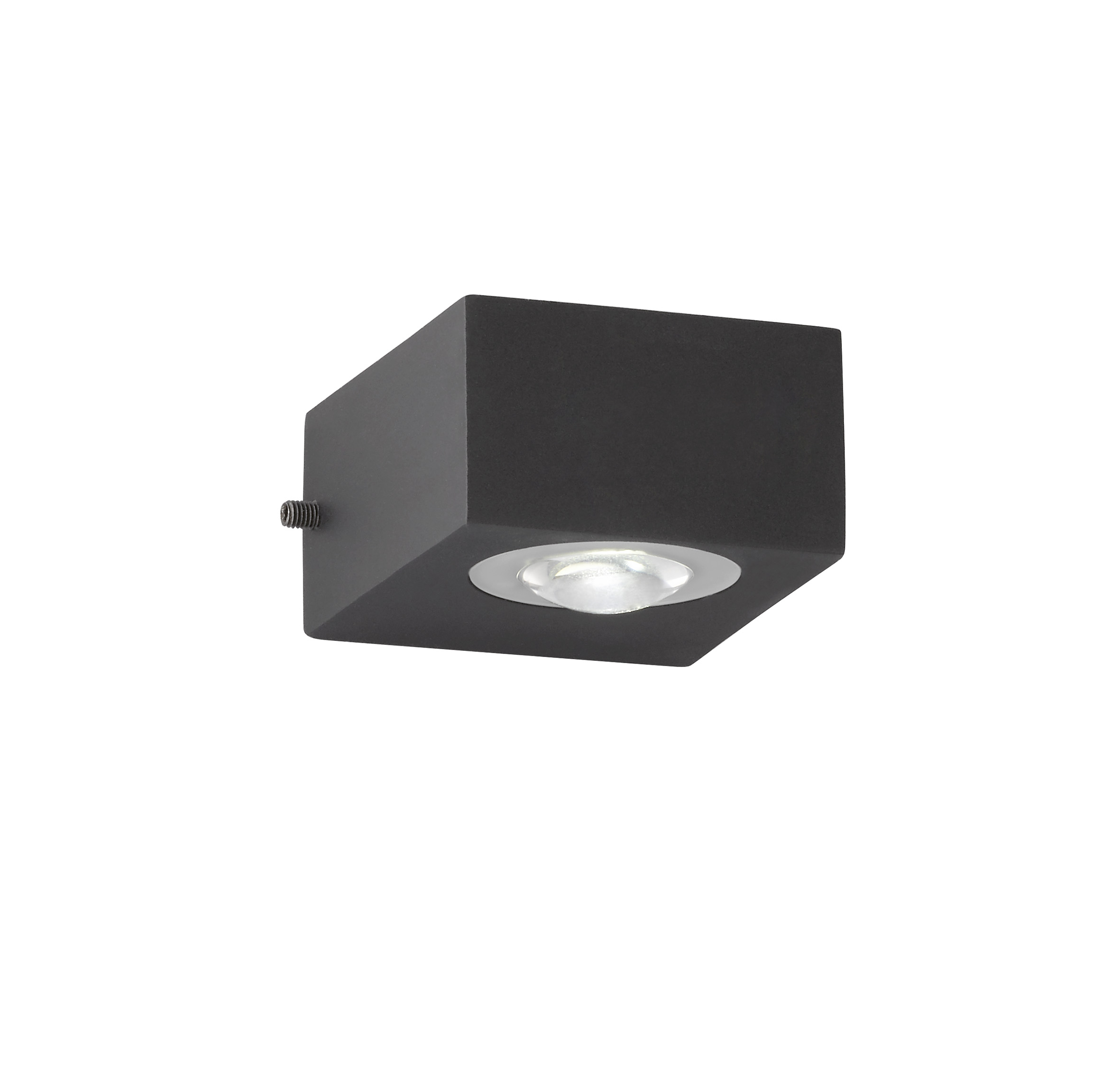 Fischer & Honsel LED-Wandleuchte HELSINKI in Metall schwarz/Acryl klar