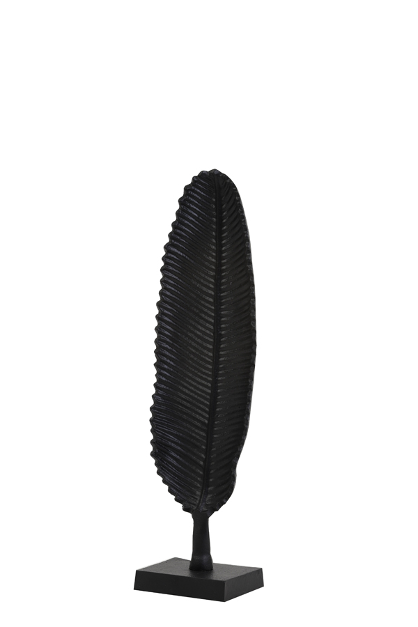 Light & Living Ornament Leaf in Schwarz