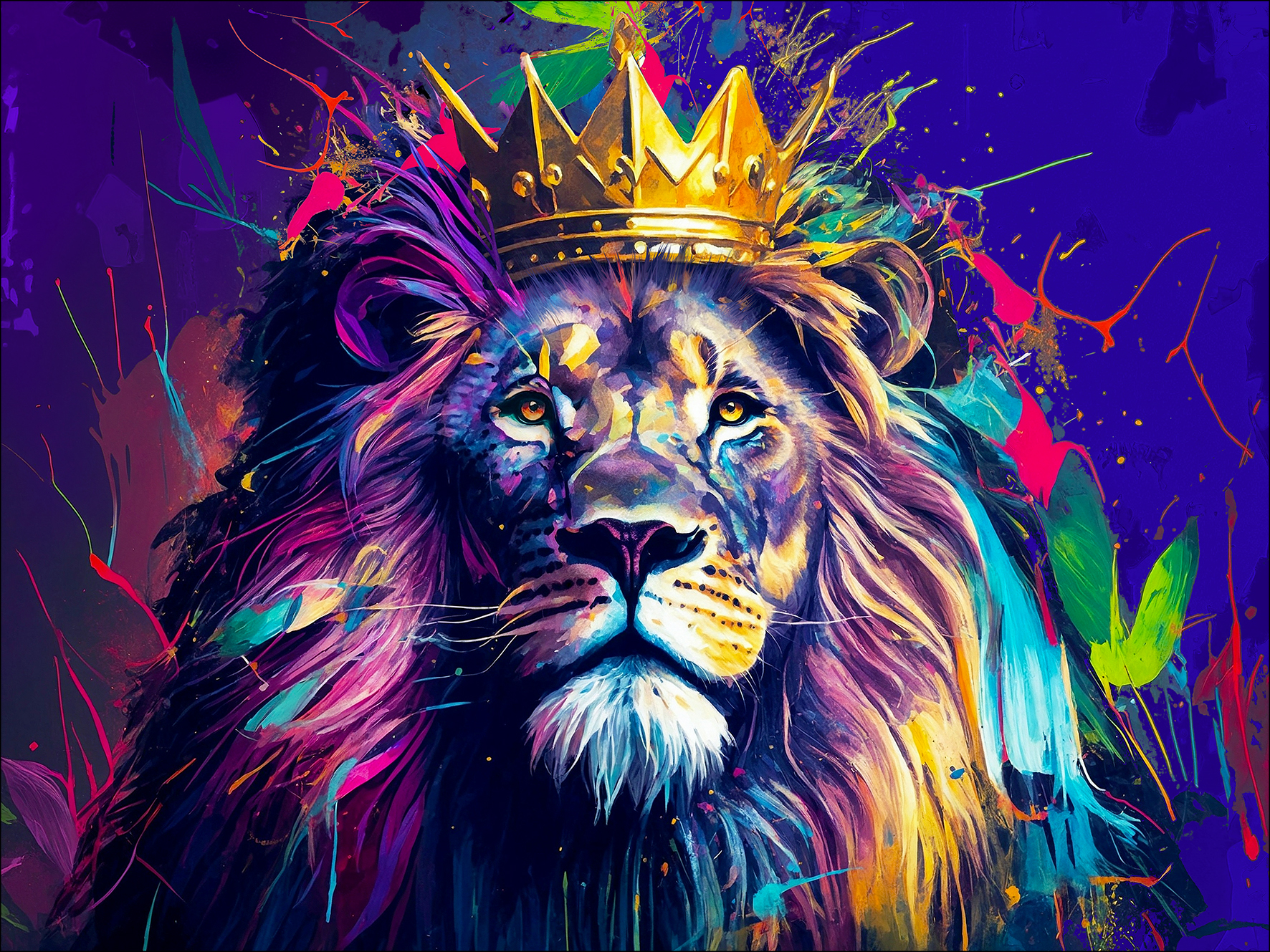 PRO ART Canvas-Art Junges Wohnen 120x90cm Lion King II