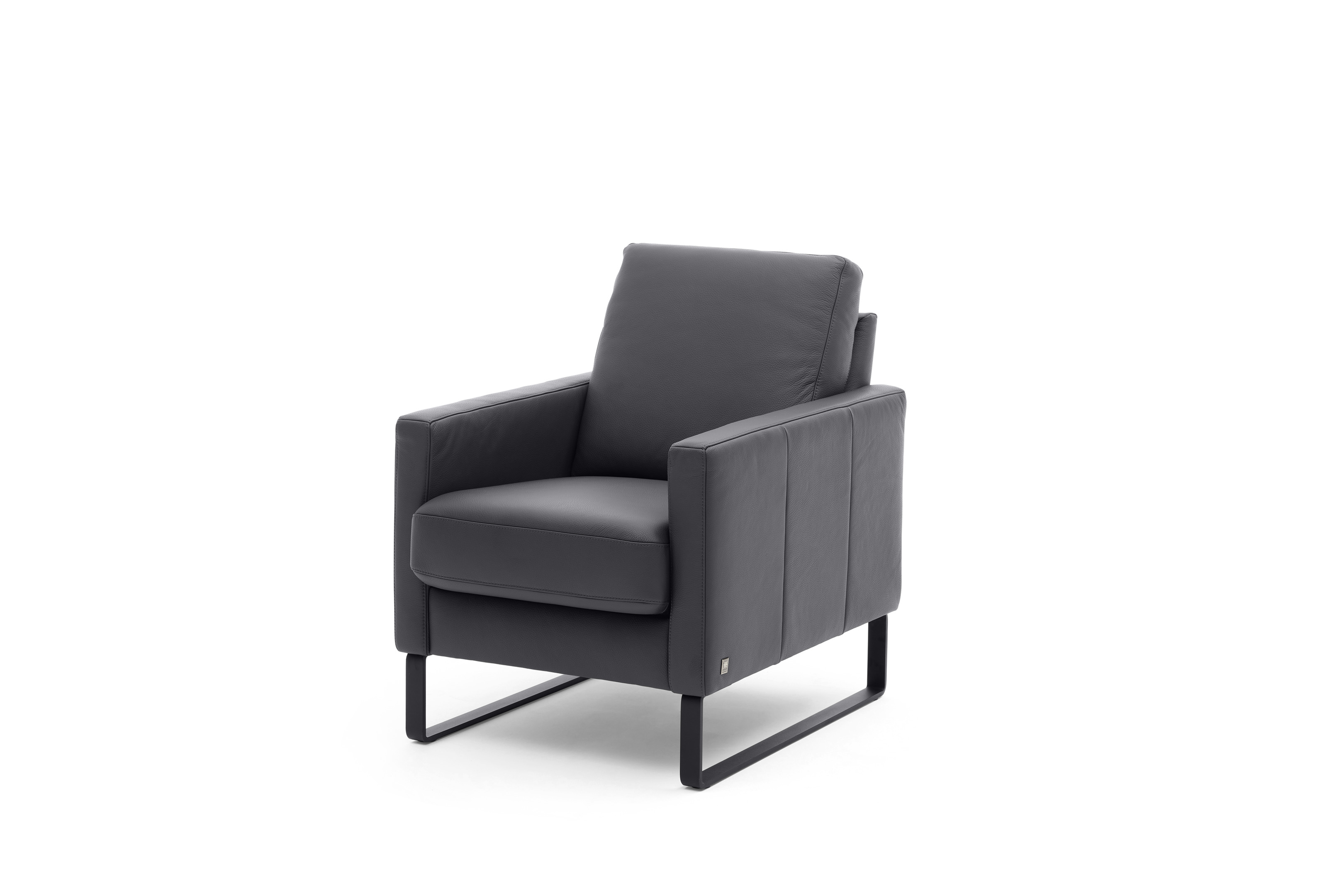 Musterring Sessel MR 385 in Dickleder Fango