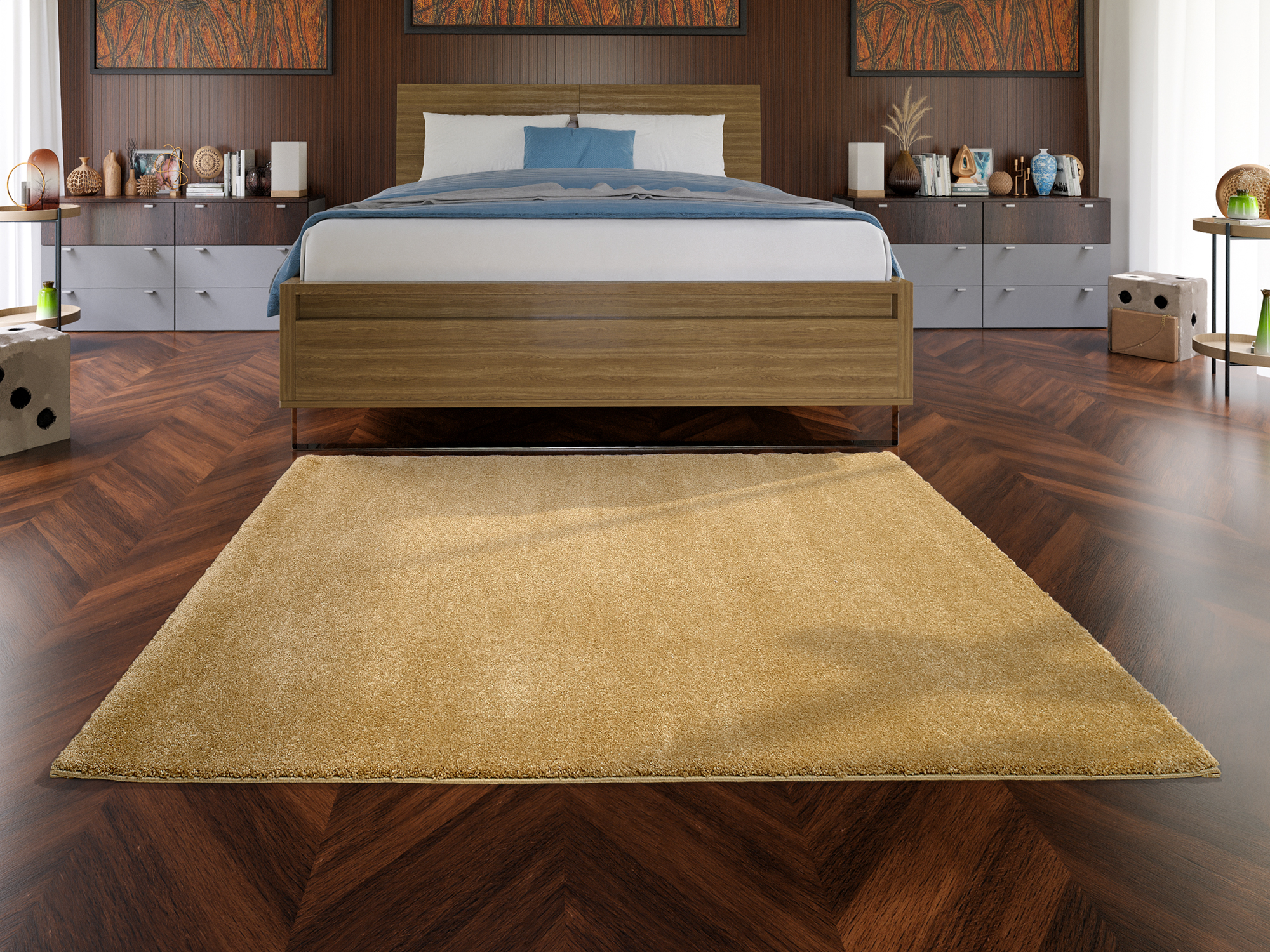OCI Webteppich ca. 65x130cm in Farbe gold