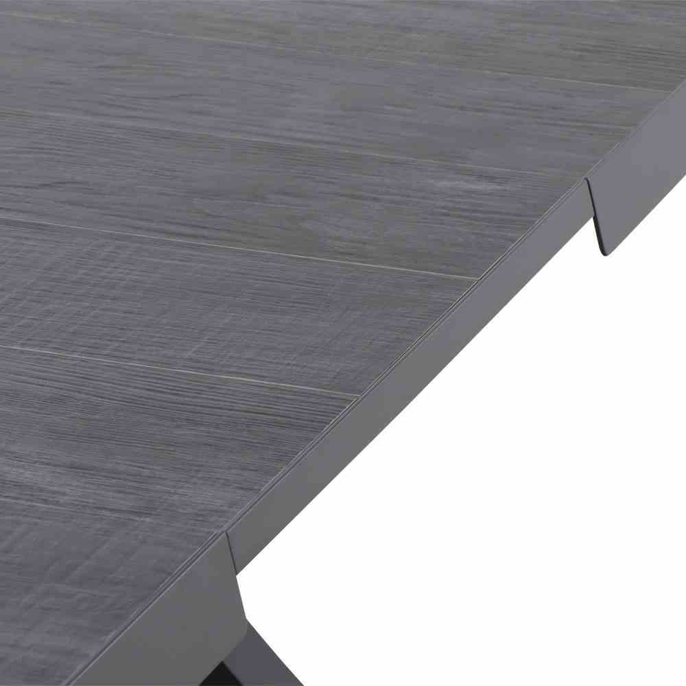 Ausziehtisch SINCRO ca. 200(260) x 100 cm, H77 cm in Tischplatte Keramik wood/grey