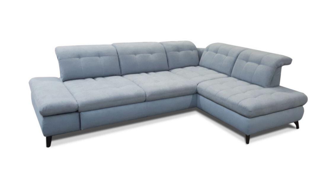 Poco Polsterecke SANTA ROSA ca. 322x275cm in Stoff Miranda lightblue, Couch, Mobiliar